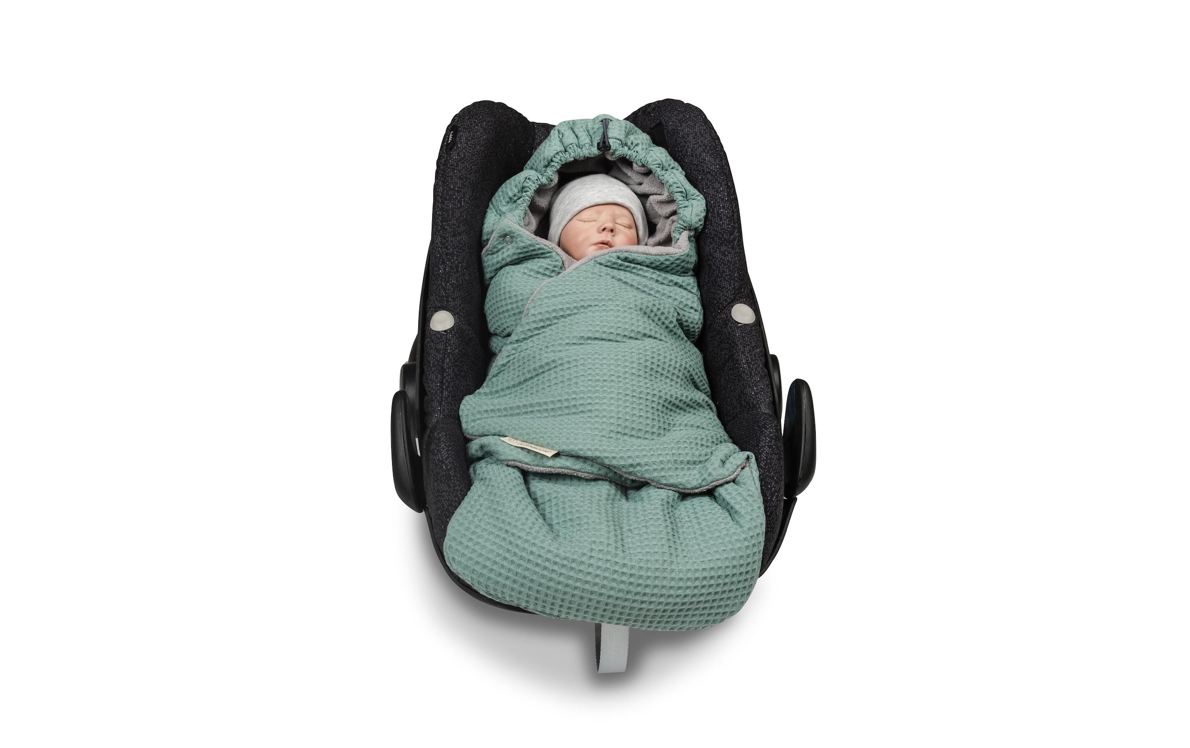 ULLENBOOM ® Couverture d'enveloppement »Waffel-Uni 90 x 100 cm«