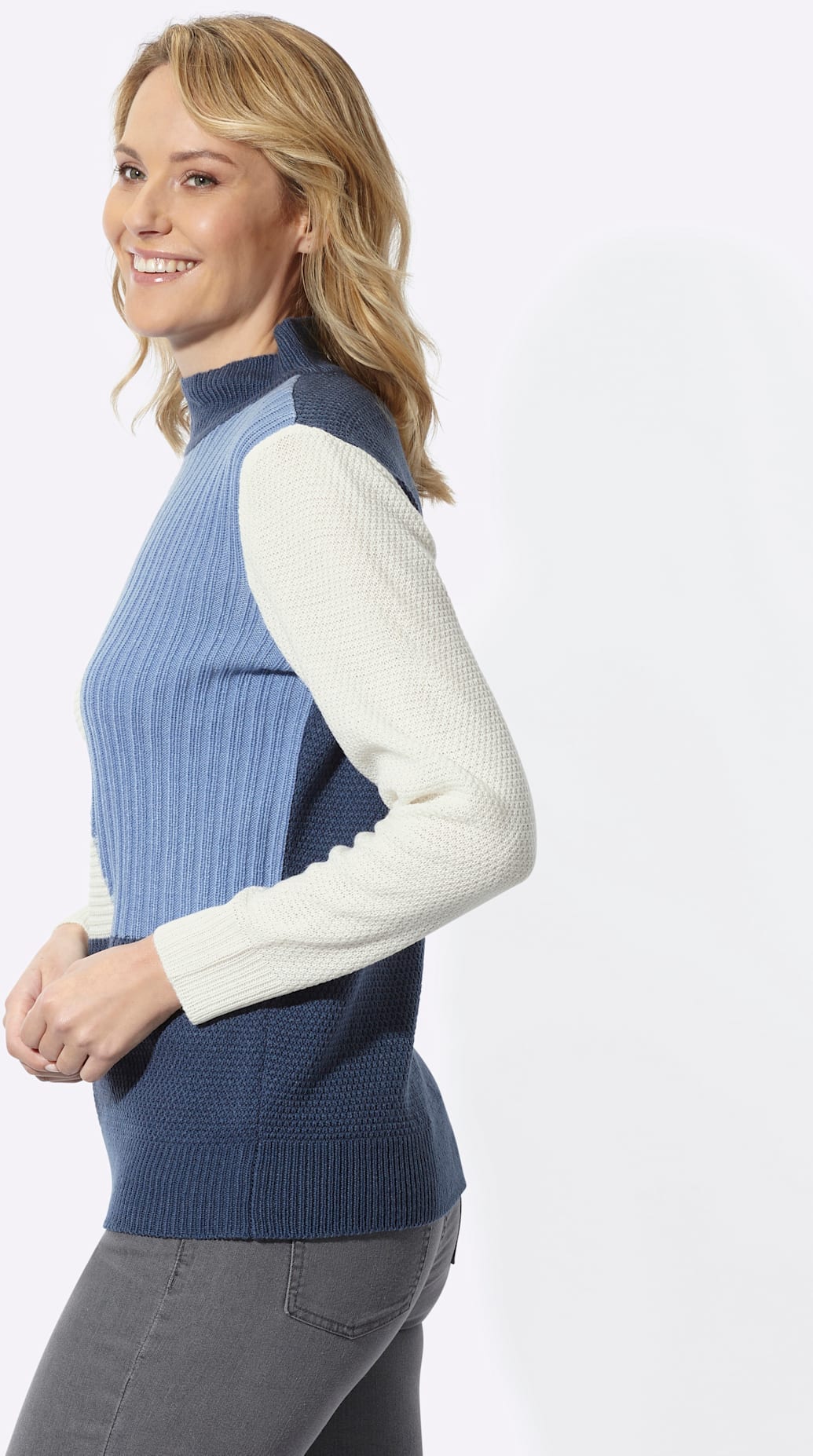 Classic Basics Pull à col montant »Stehkragen-Pullover«
