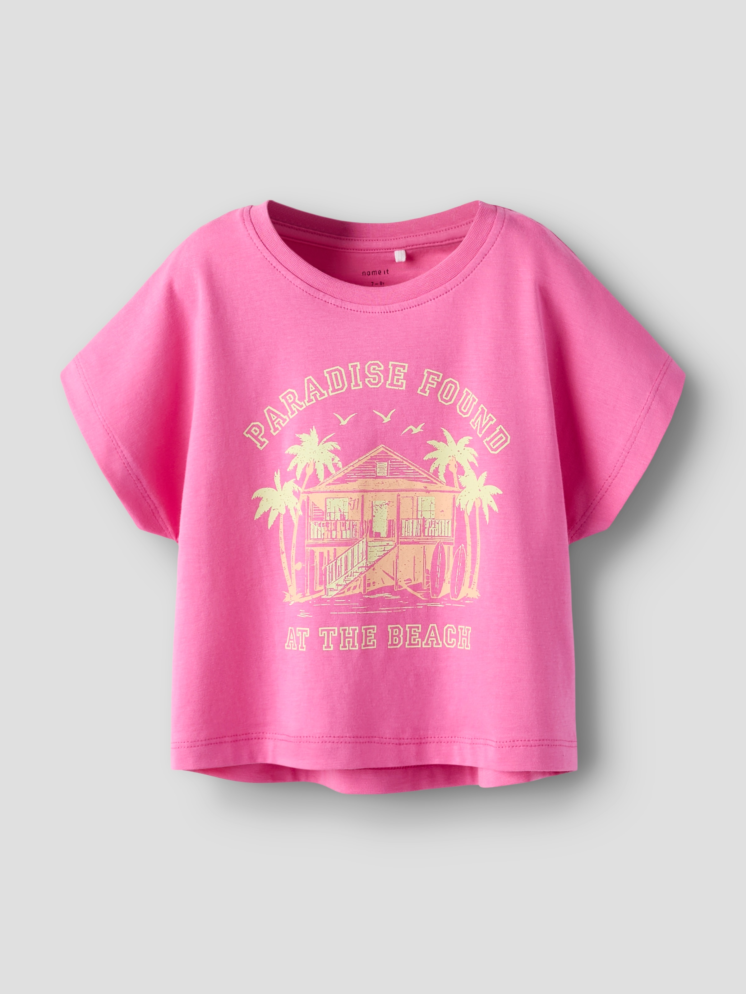 Name It T-shirt à manches courtes »NKFVILMA CAPSL CROP TOP F1 NOOS« Baumwolle, regular fit