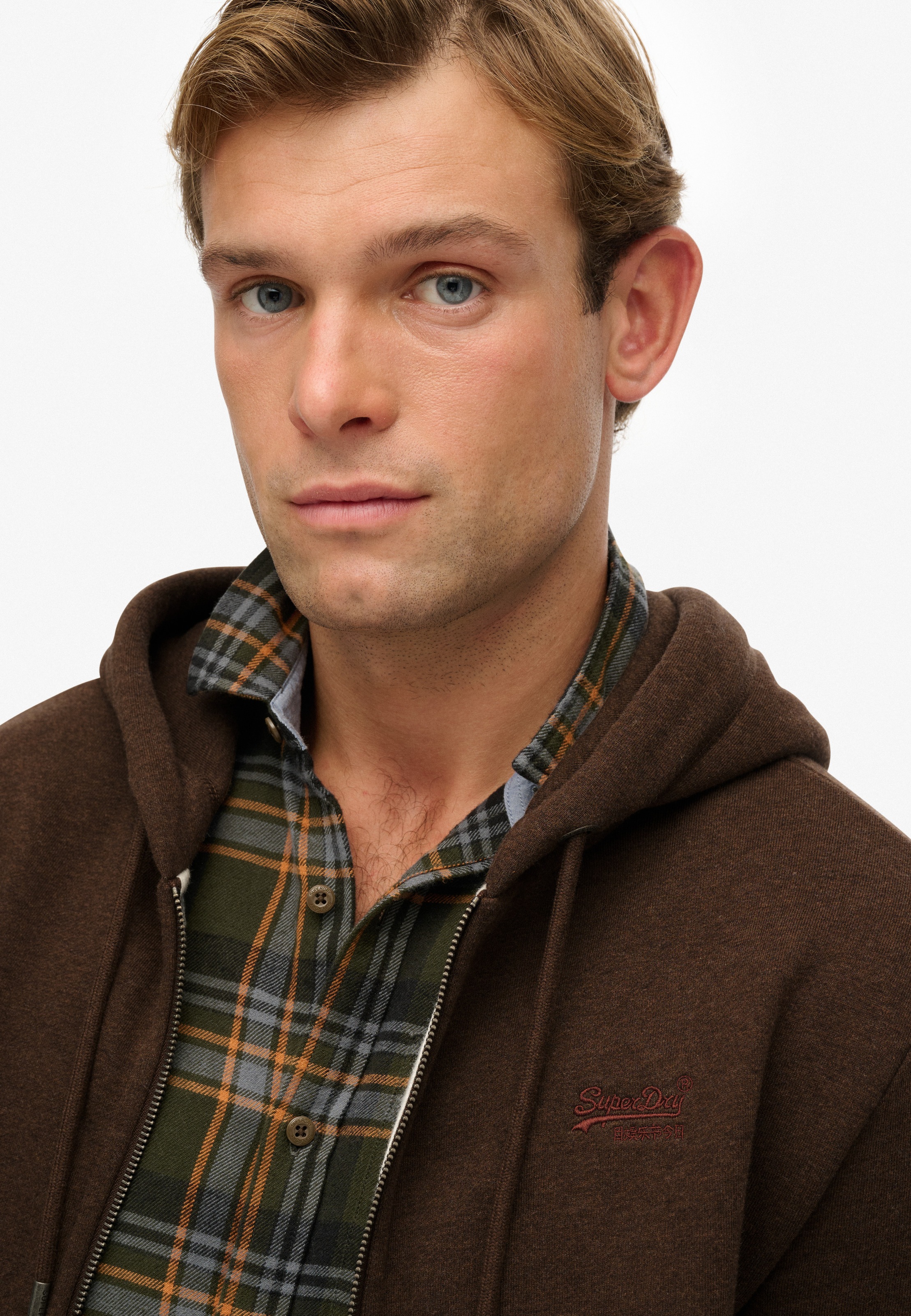 Superdry Kapuzensweatjacke »ESSENTIAL LOGO ZIP HOODIE HB« Baumwollmischung, slim fit