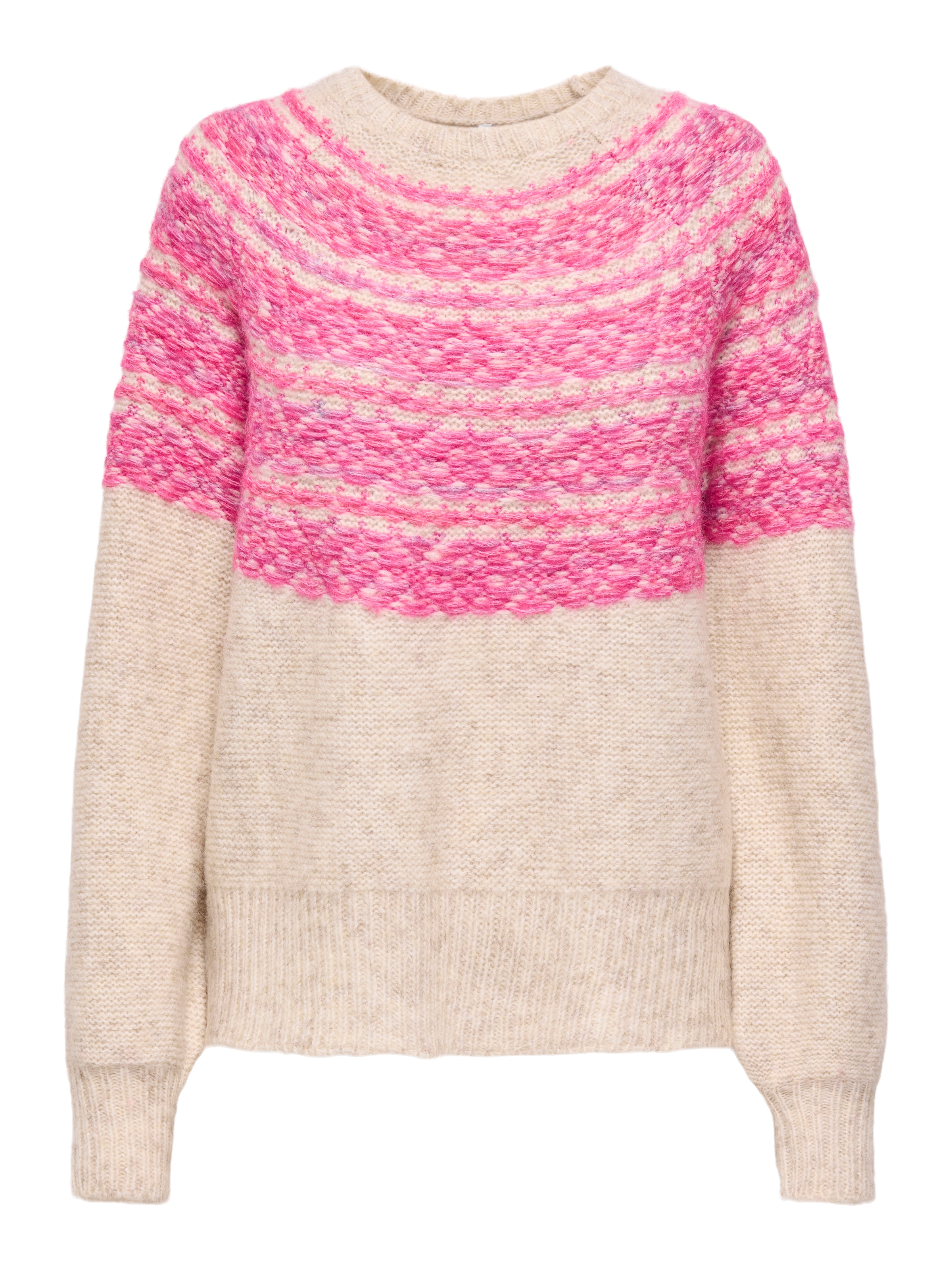 ONLY Pull en tricot »ONLSIDONA LIFE LS JQ O-NECK KNT«