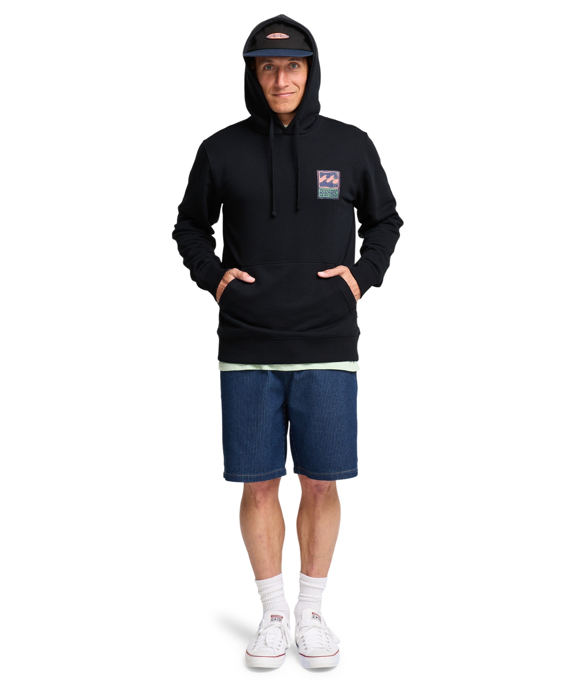 Billabong Sweat à capuche »STAMP PO«, sportlicher Stil, für Erwachsene, aus Baumwolle und Polyester
