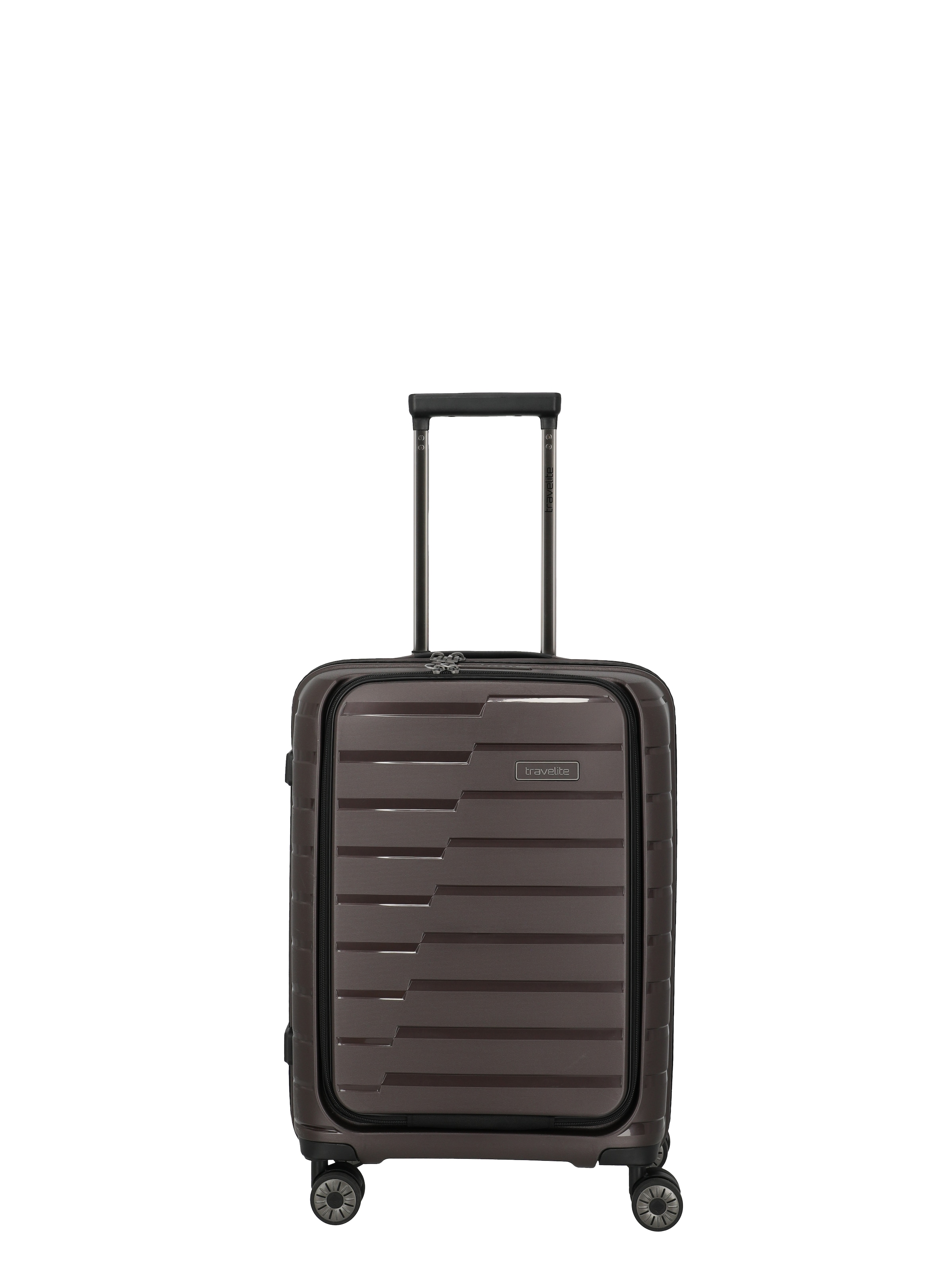 travelite Trolley »AIR BASE Reisekoffer Hartschale« 43 l 4 Rollen widerstandsfähiges Material und cleverer Innenaufteilung
