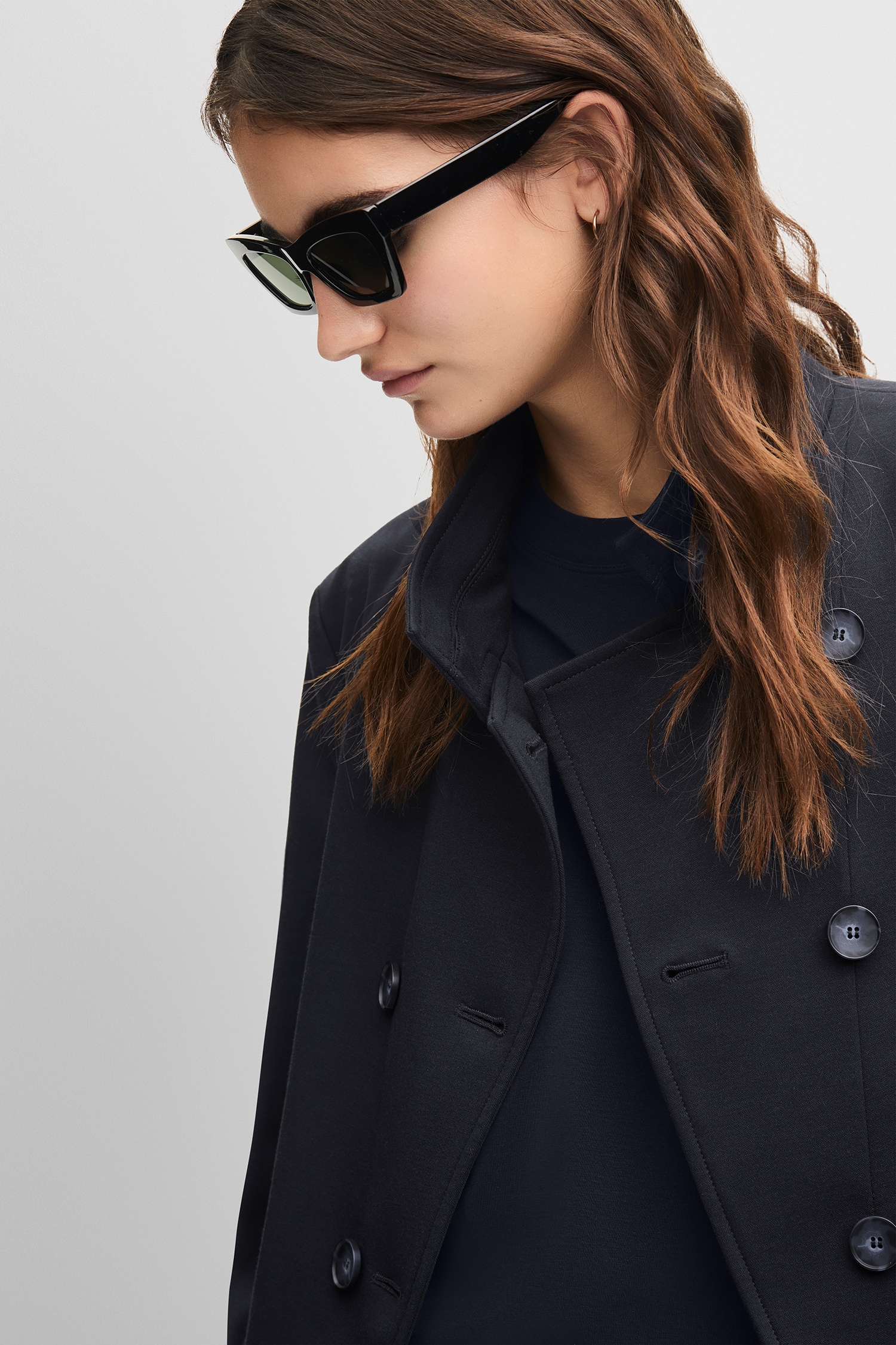 Cinque Blazer court »CILOKO« Stehkragen, taillierter Schnitt, elastischer Materialmix