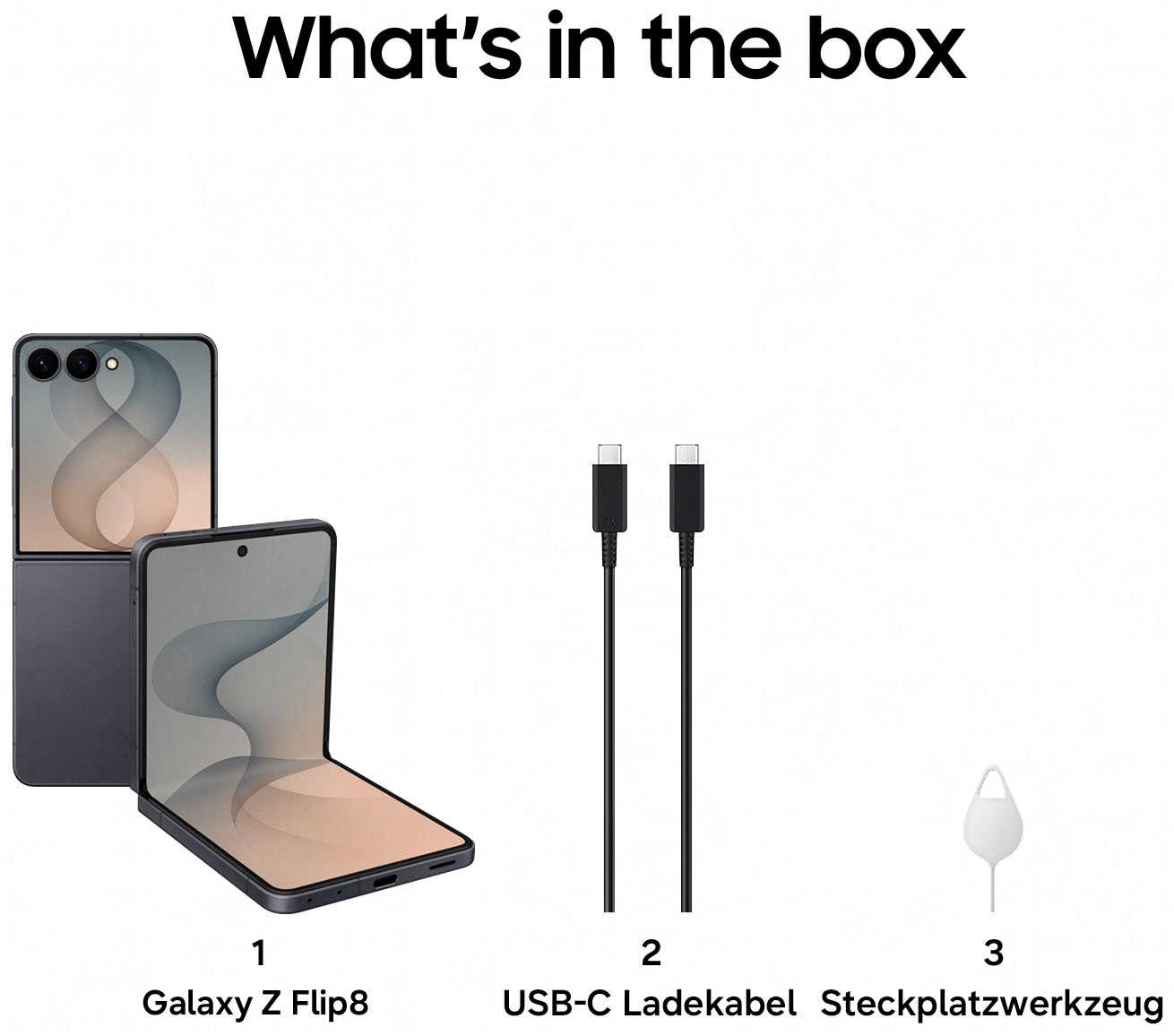 Samsung Smartphone »Z Flip8« graphite