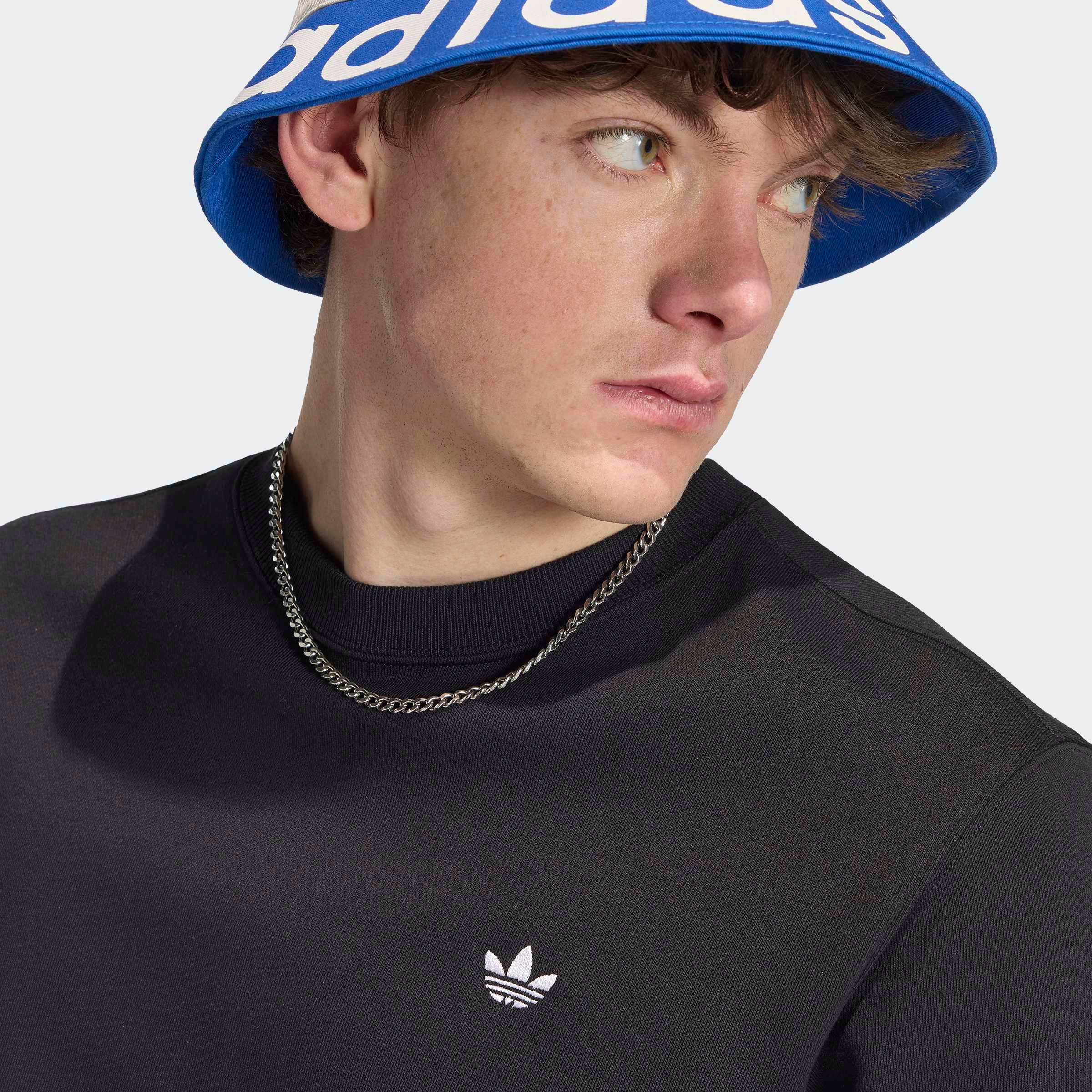 adidas Originals Sweat-shirt »TREFOIL ESSENTIALS CREW«, col rond, sans fermeture, en coton et polyester
