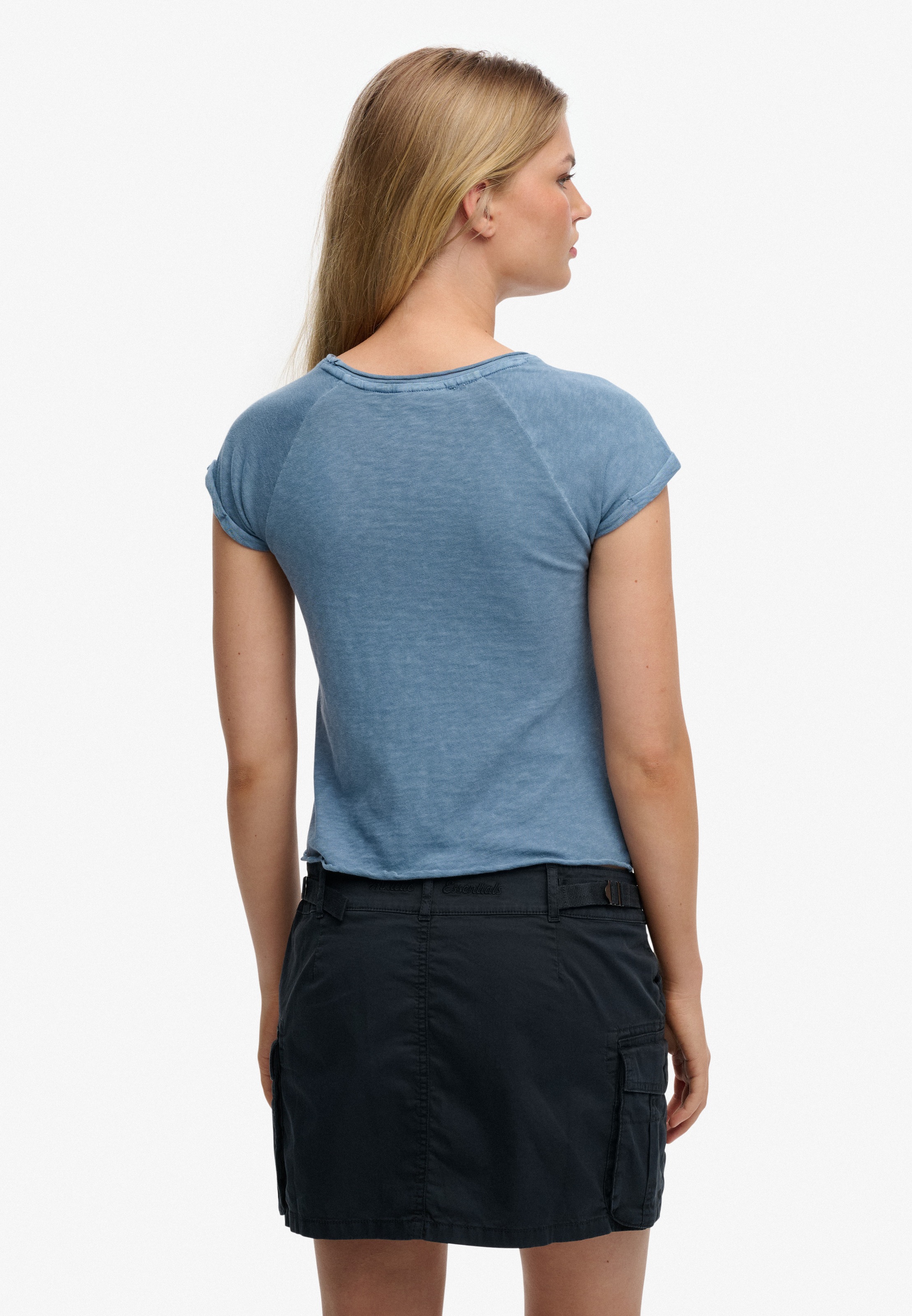Superdry T-shirt à manches courtes »ATH ESS SLUB GRAPHIC TEE« coton, coupe skinny