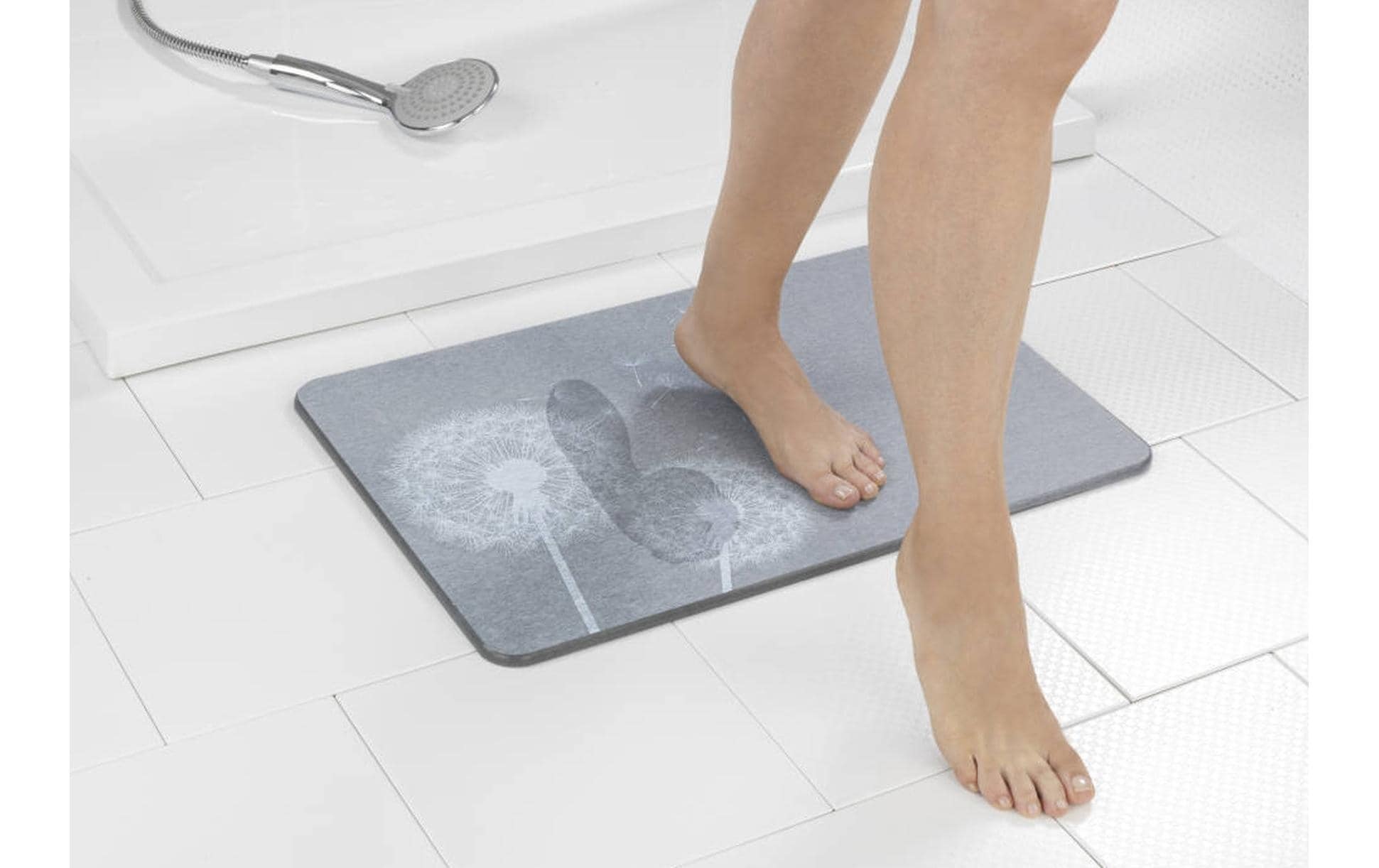 WENKO Tapis de bain »Astera 39 x 60 cm, Grau«