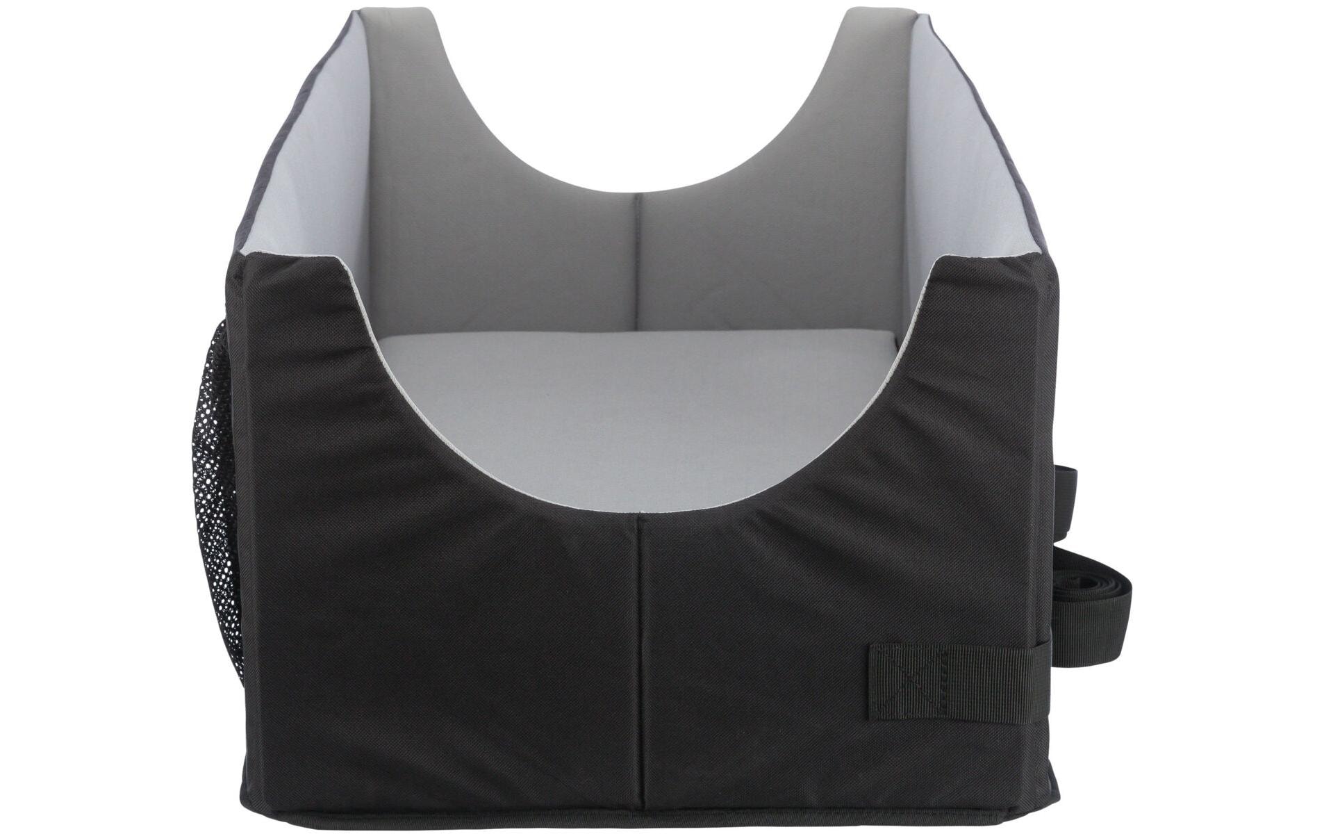 TRIXIE Siège-auto pour chien »Doppelt, 80 × 28 × 39 cm, Schwarz/Grau« Polyester