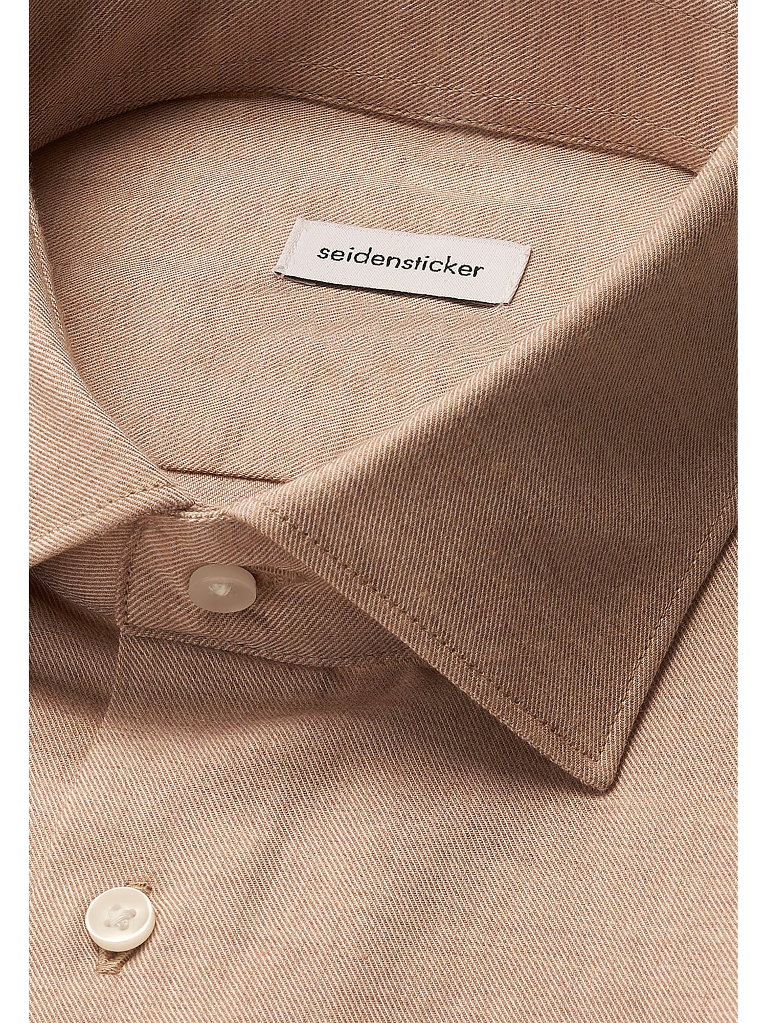 seidensticker Chemise en flanelle »Schwarze Rose« Shaped 1/1 Kentkragen Uni