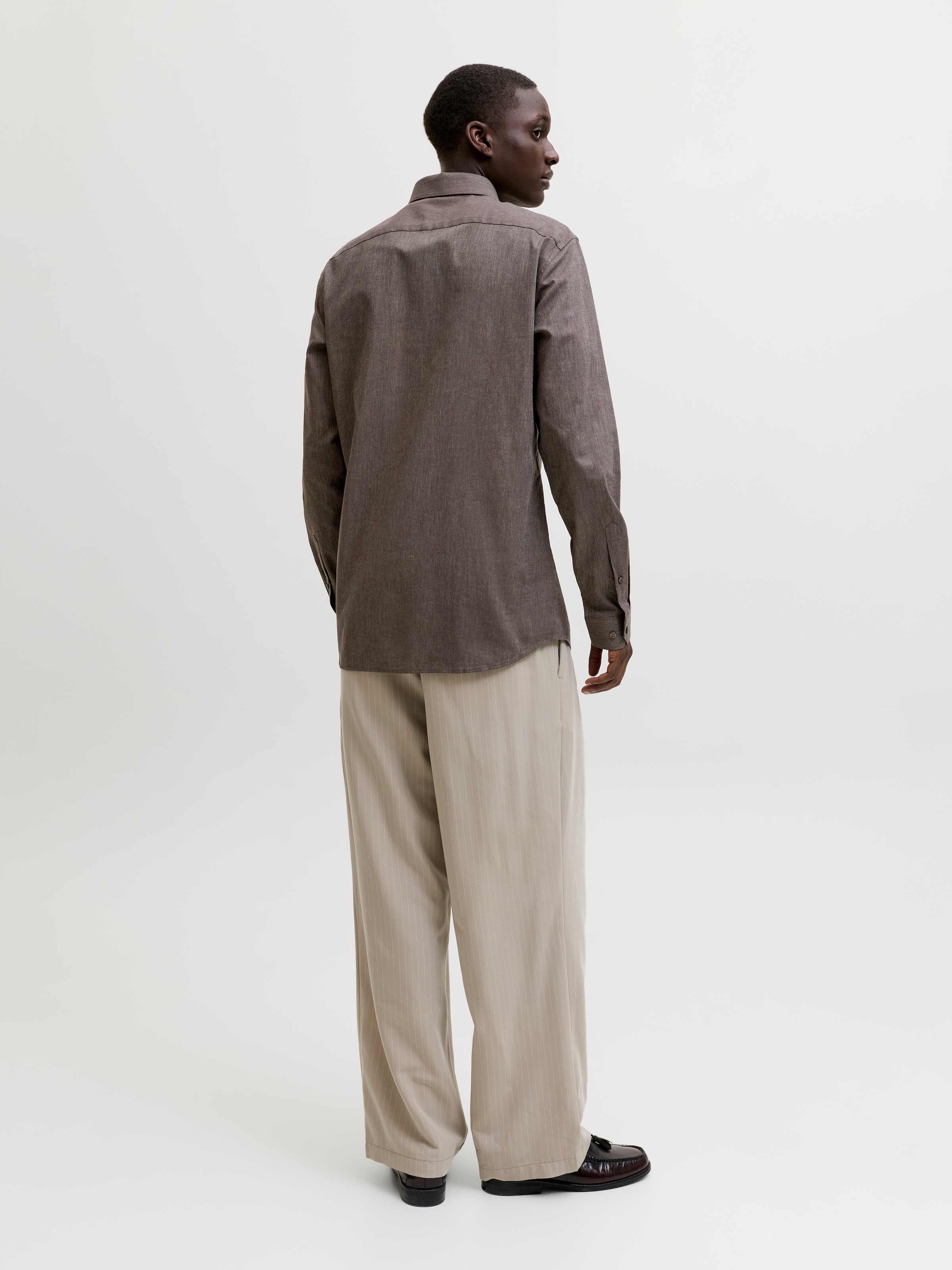 Jack & Jones Langarmhemd »JPRBLAPARKER HEATHER L/S SHIRT STYD« Baumwolle, slim fit