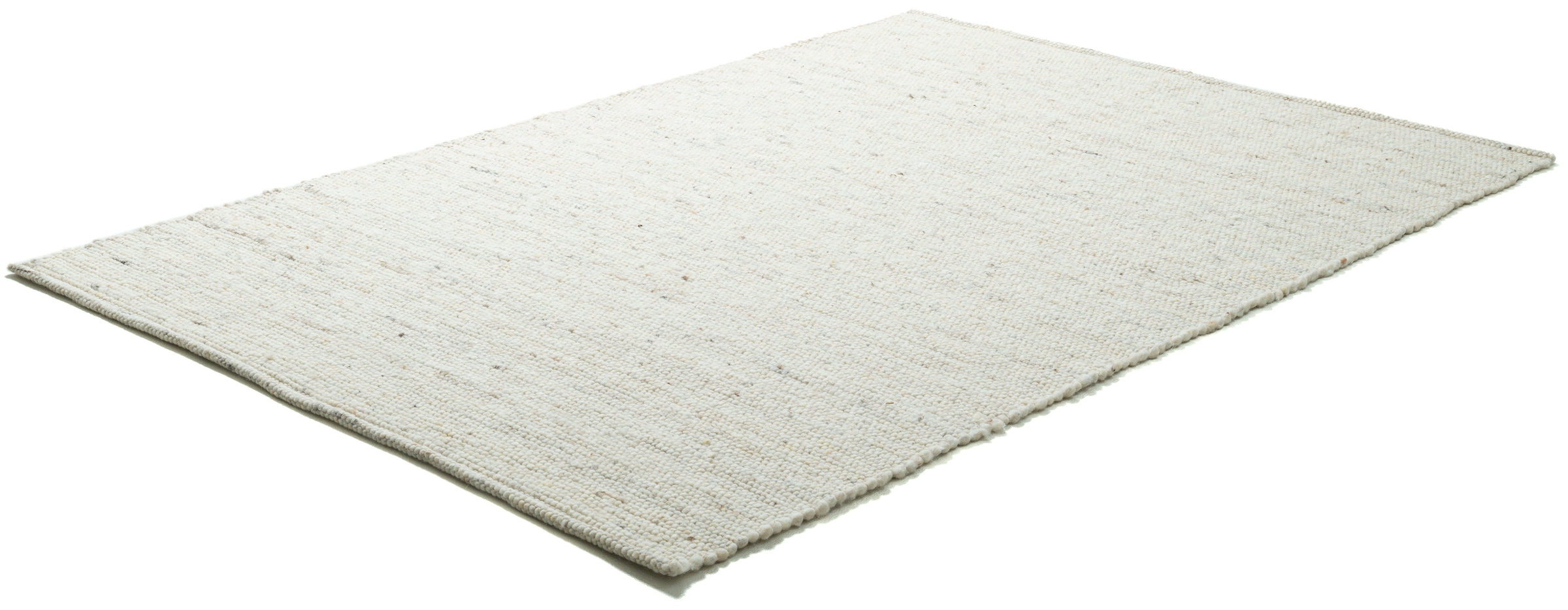 THEKO Wollteppich »Alm-Glück« rechteckig 12 mm Höhe reine Wolle, meliert, handgewebt, Wendeteppich, auch als Läufer