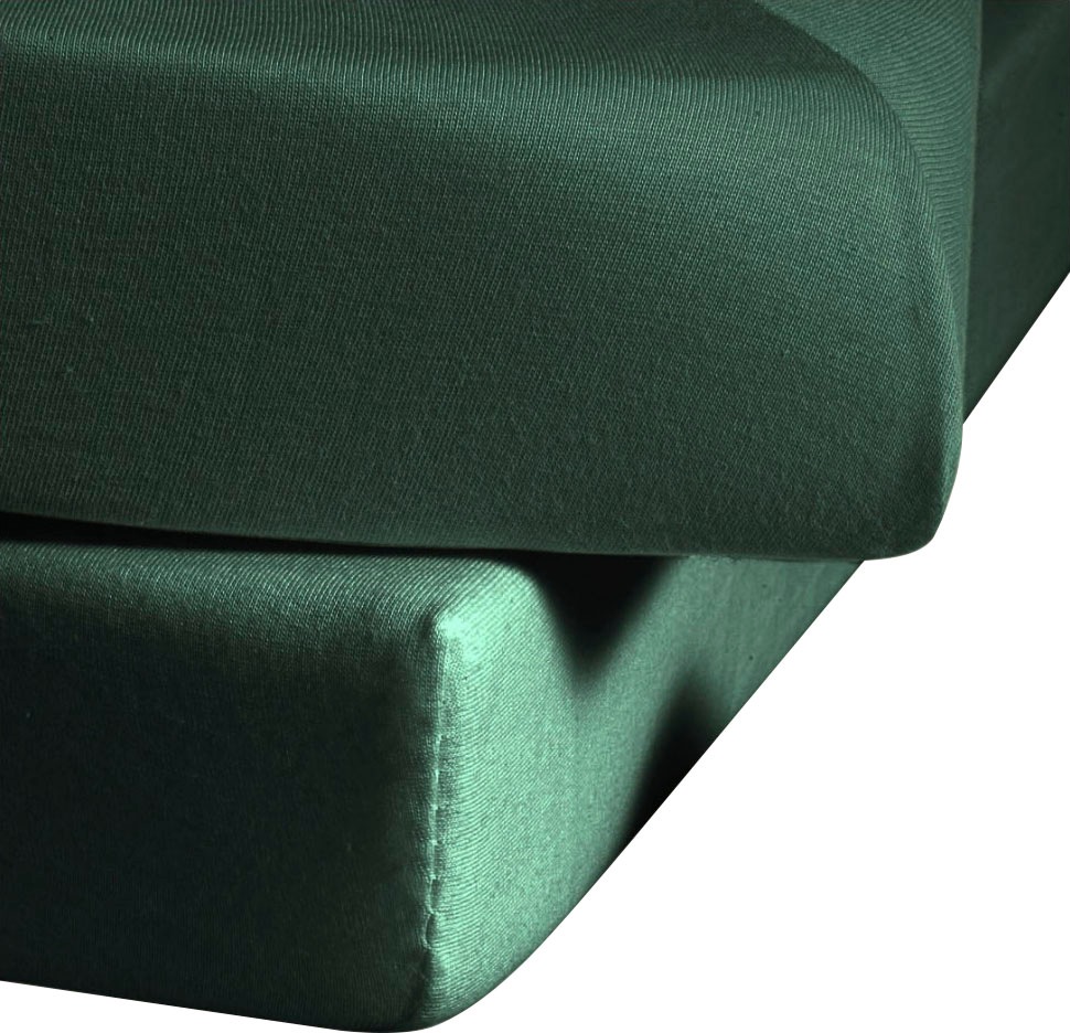 fleuresse Draps de lit »Colours in Gr. 90x200, 140x200 oder 180x200 cm« Mako Satin, für Matratzen bis 23 cm Höhe, Bettlaken, Spannbetttuch