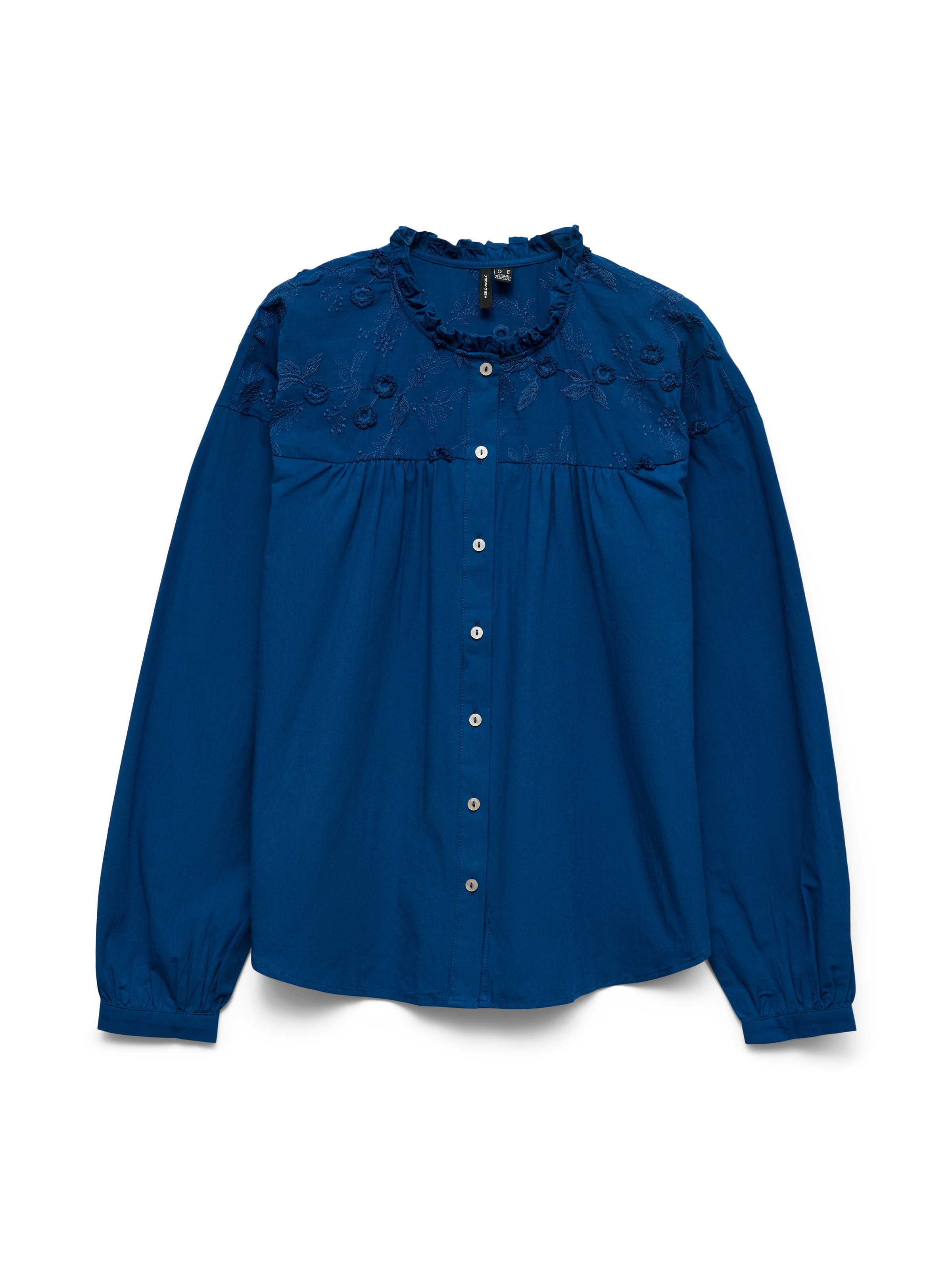 Vero Moda Blouse à manches longues »VMTUESDAY L/S DETAIL TOP WVN« Coton