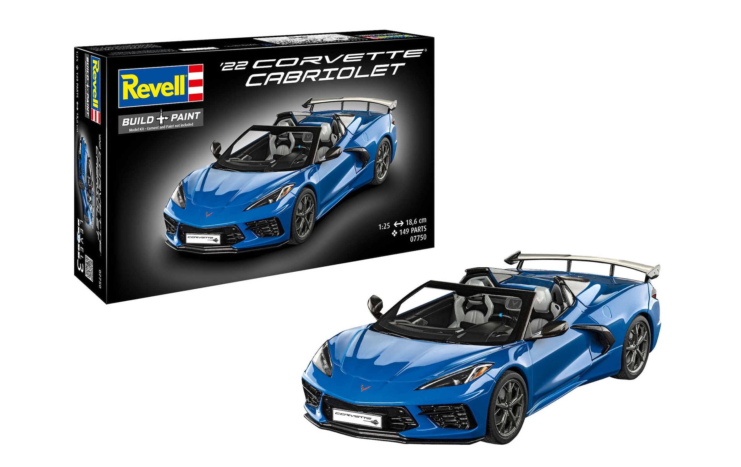 Revell® Modellbausatz »Corvette C8 Cabriolet 1:25« 141 Stk. tlg. 1:25