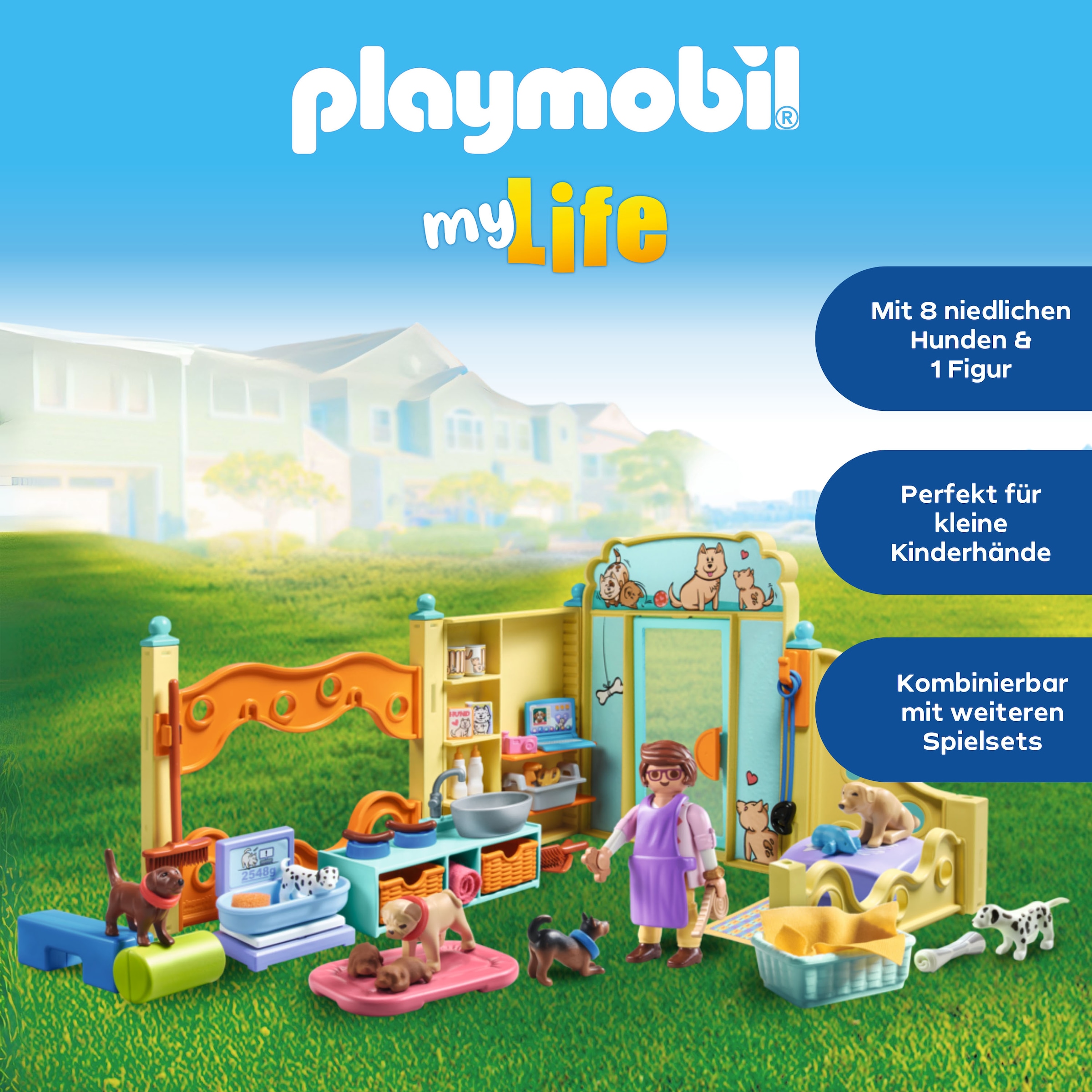Playmobil® Konstruktions-Spielset »Welpenhaus (71743), Playmobil My Life«