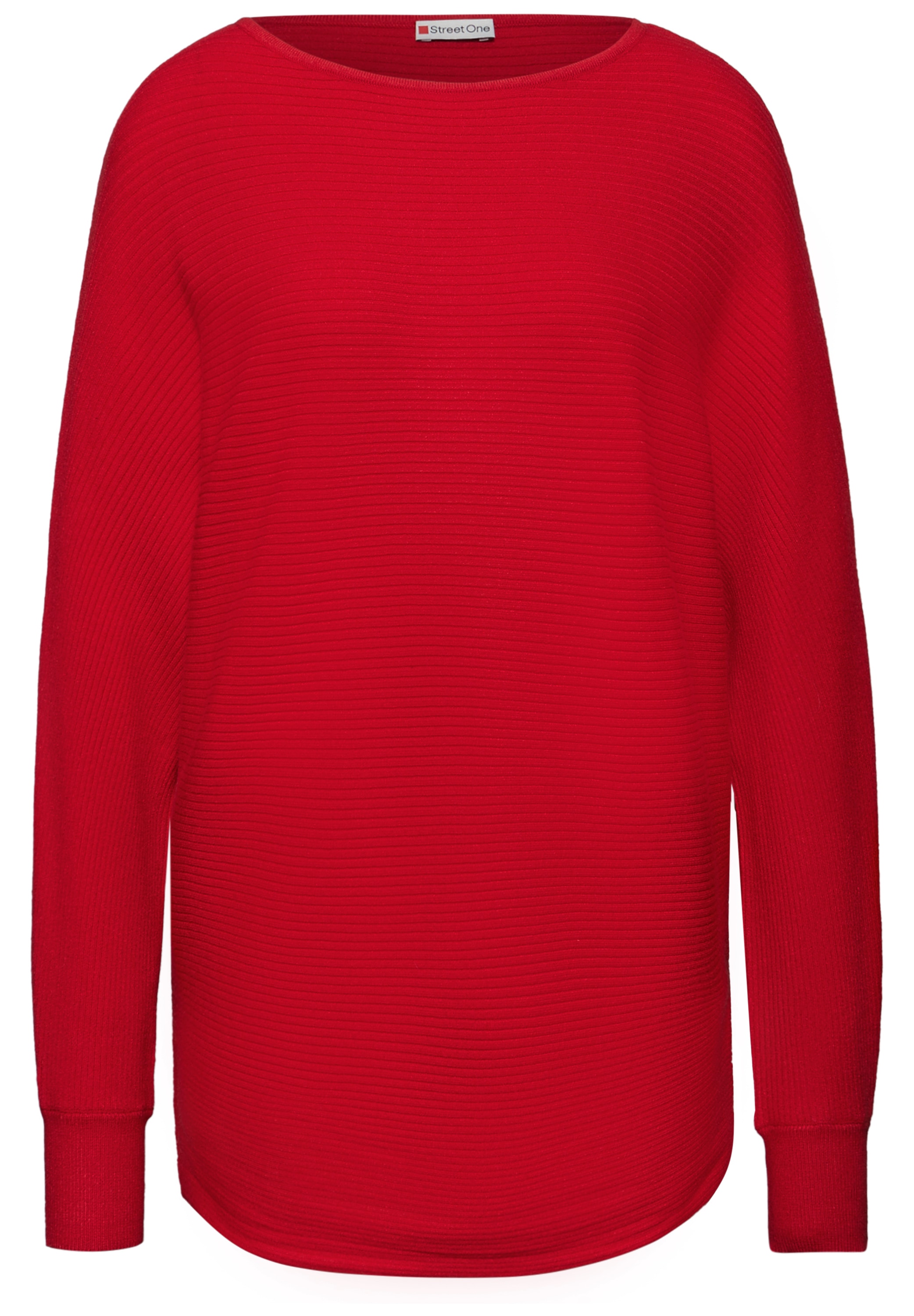 STREET ONE Strickpullover mit feiner Struktur und weitem Schnitt