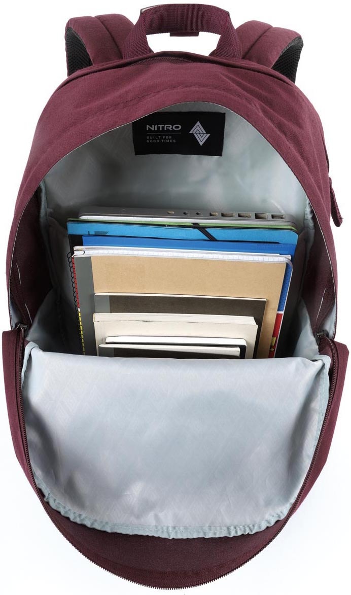 NITRO Sac à dos de loisirs »Urban plus« Daypack, Streetpack im Retro-Look, Alltagsrucksack, Schulrucksack