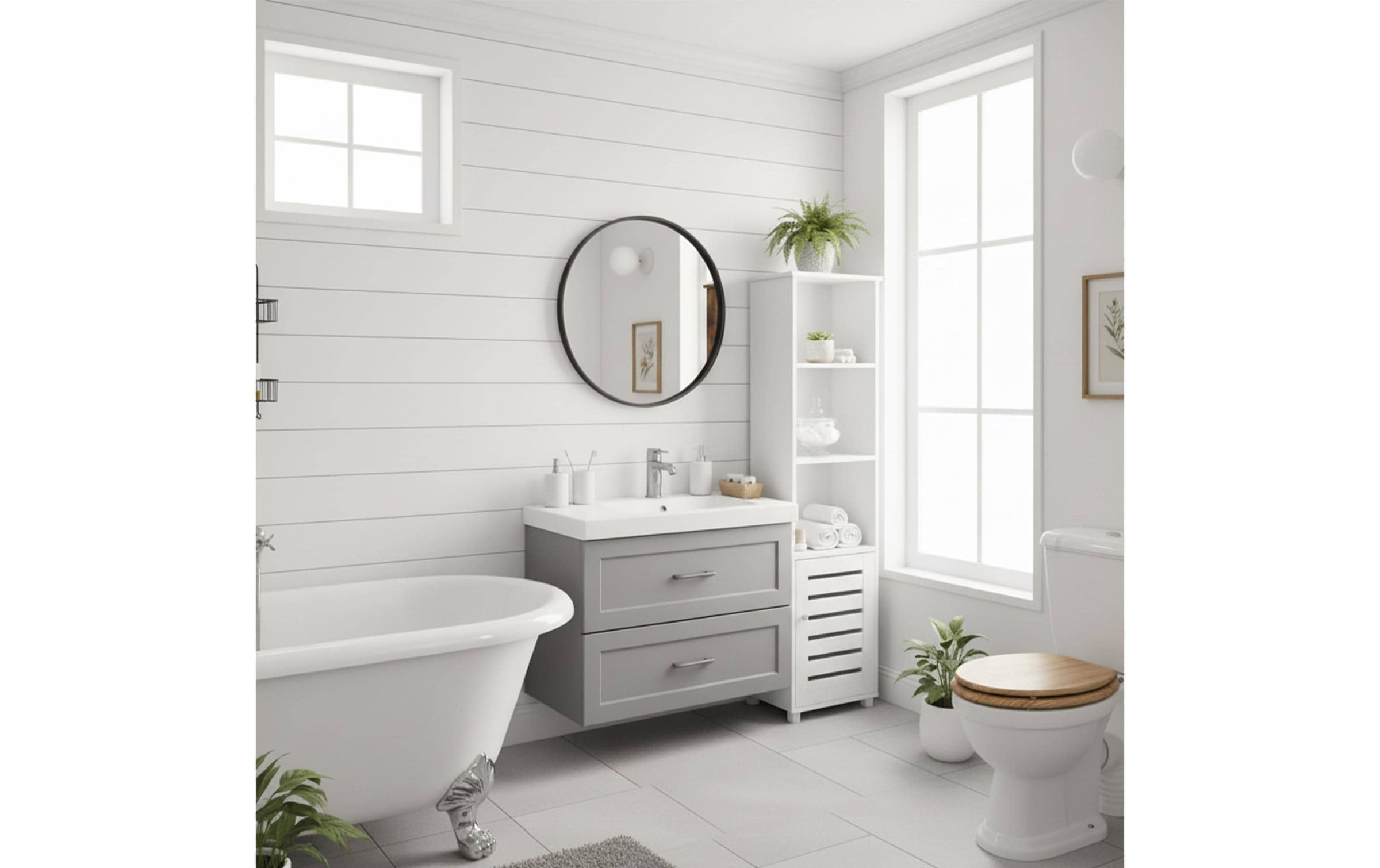 relaxdays Badregal »30 x 167 cm« Schmaler Badhochschrank mit 6 Fächern