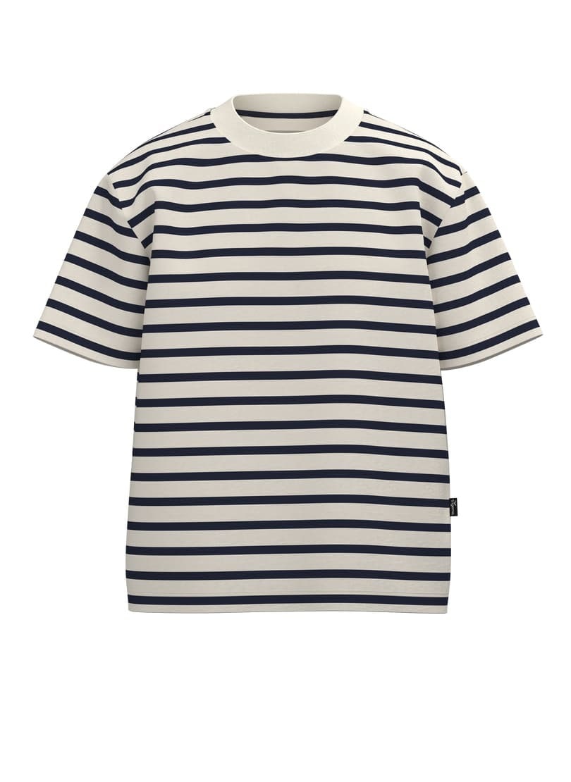 Trigema T-Shirt »TRIGEMA Cropped T Shirt mit "Sail" Ringelmuster« 1