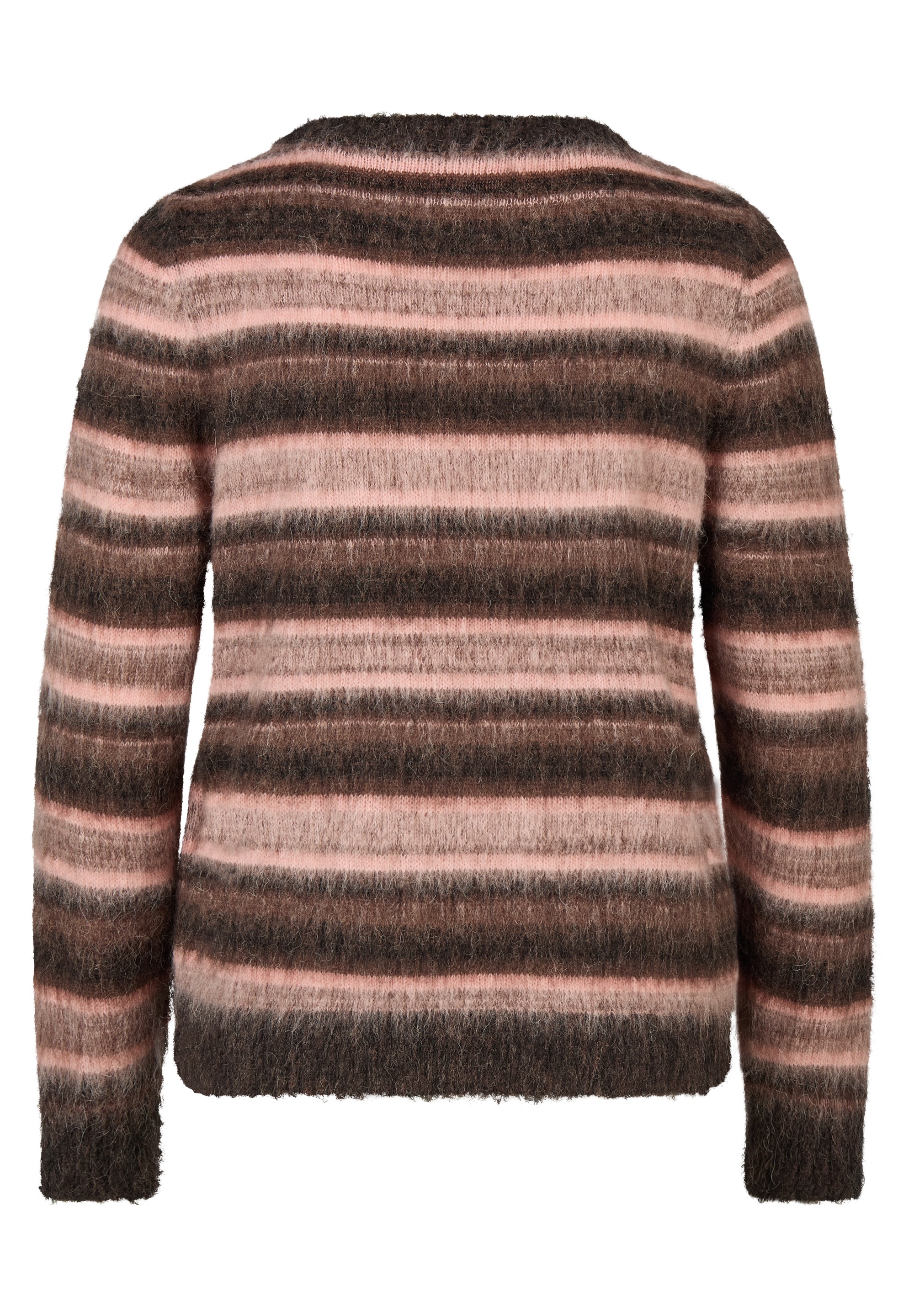 Rabe Pull en laine Langarm im Streifenlook / mit Wolle
