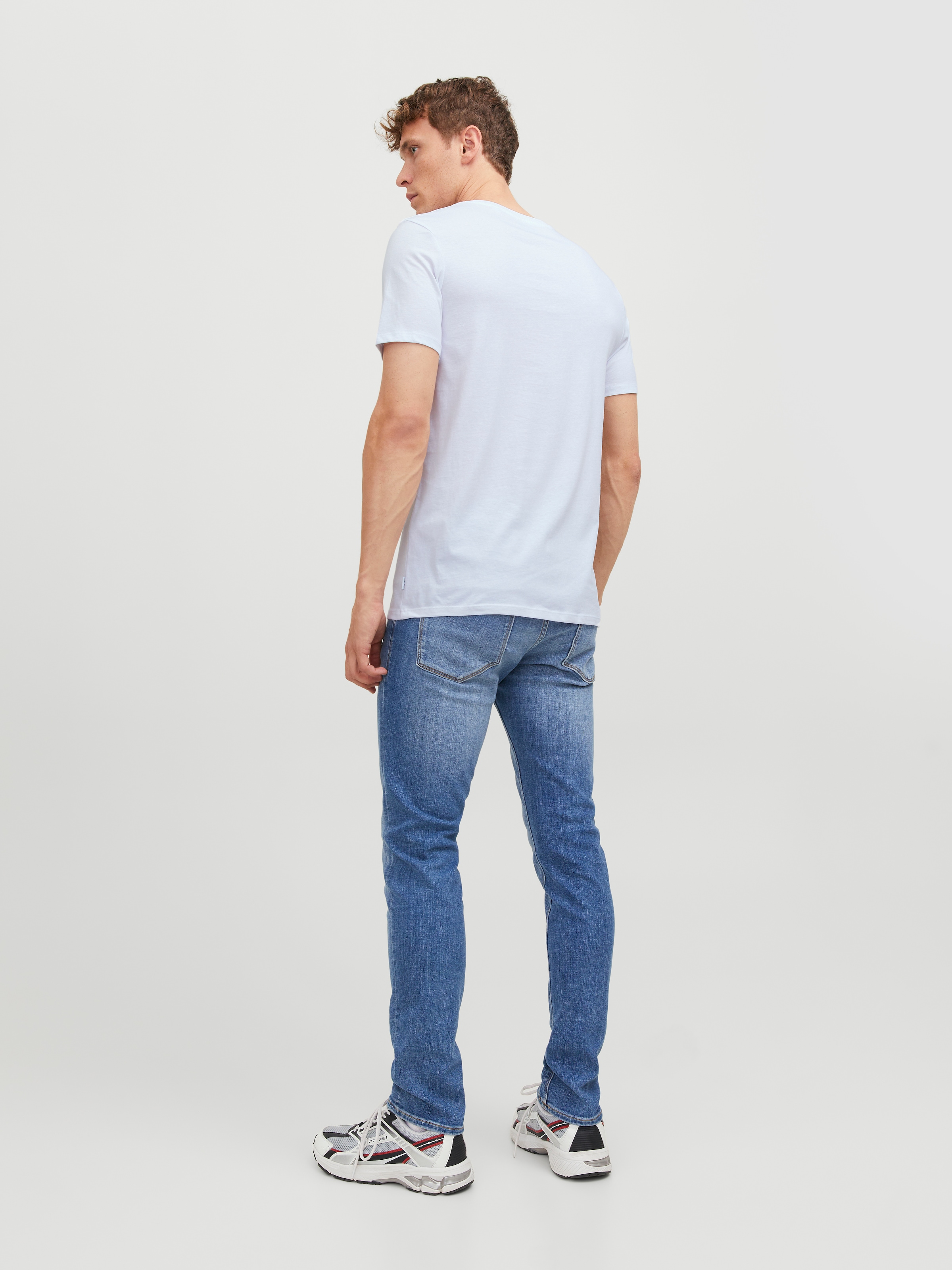 Jack & Jones T-shirt »Crew-Neck« 2er-Pack,  unifarben, modisch, regular fit, Baumwolle, Rundhals