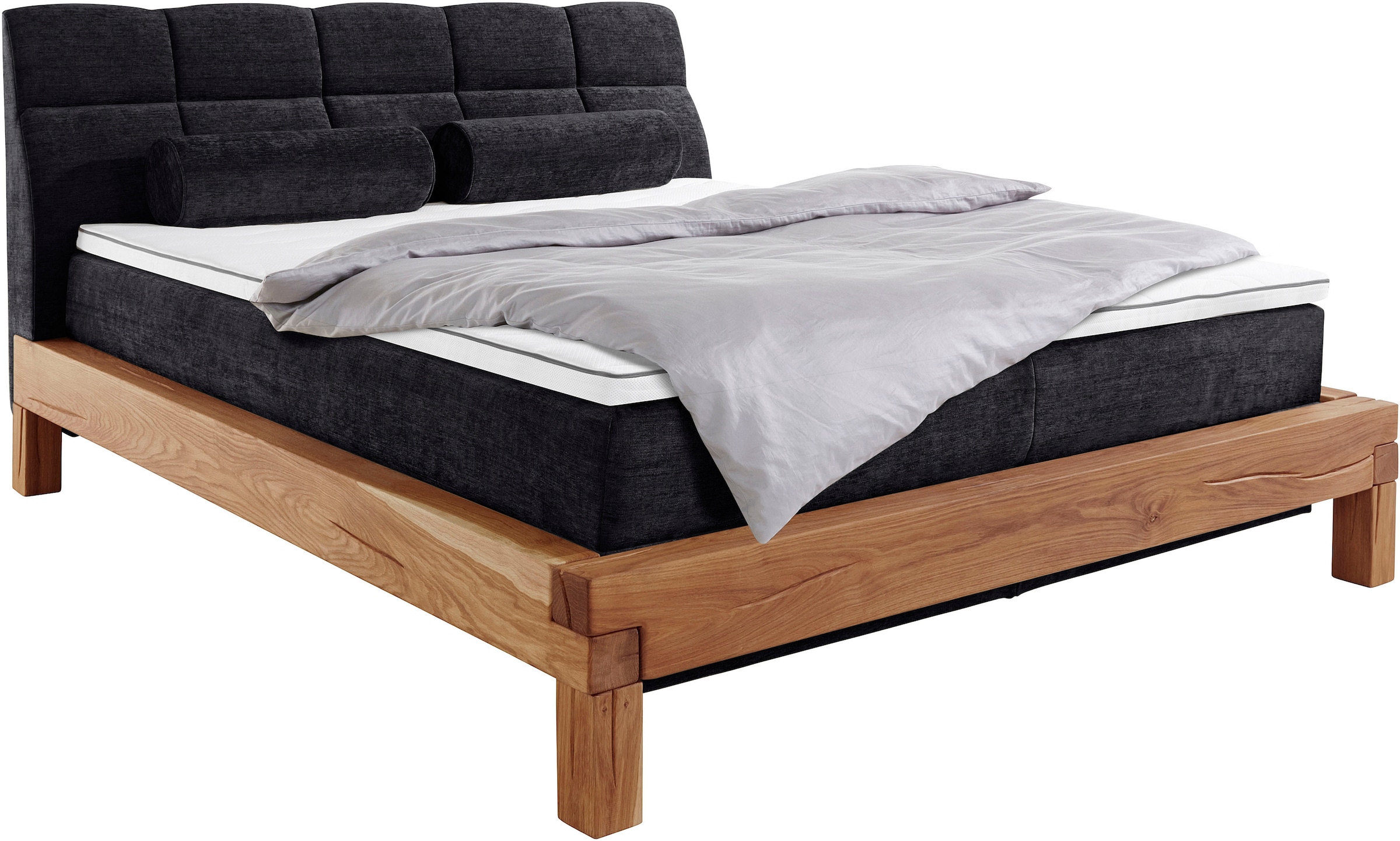 Home affaire Lit boxspring »Villads« surface de couchage : 180/200 cm, base boxspring intérieure, tissus recyclés