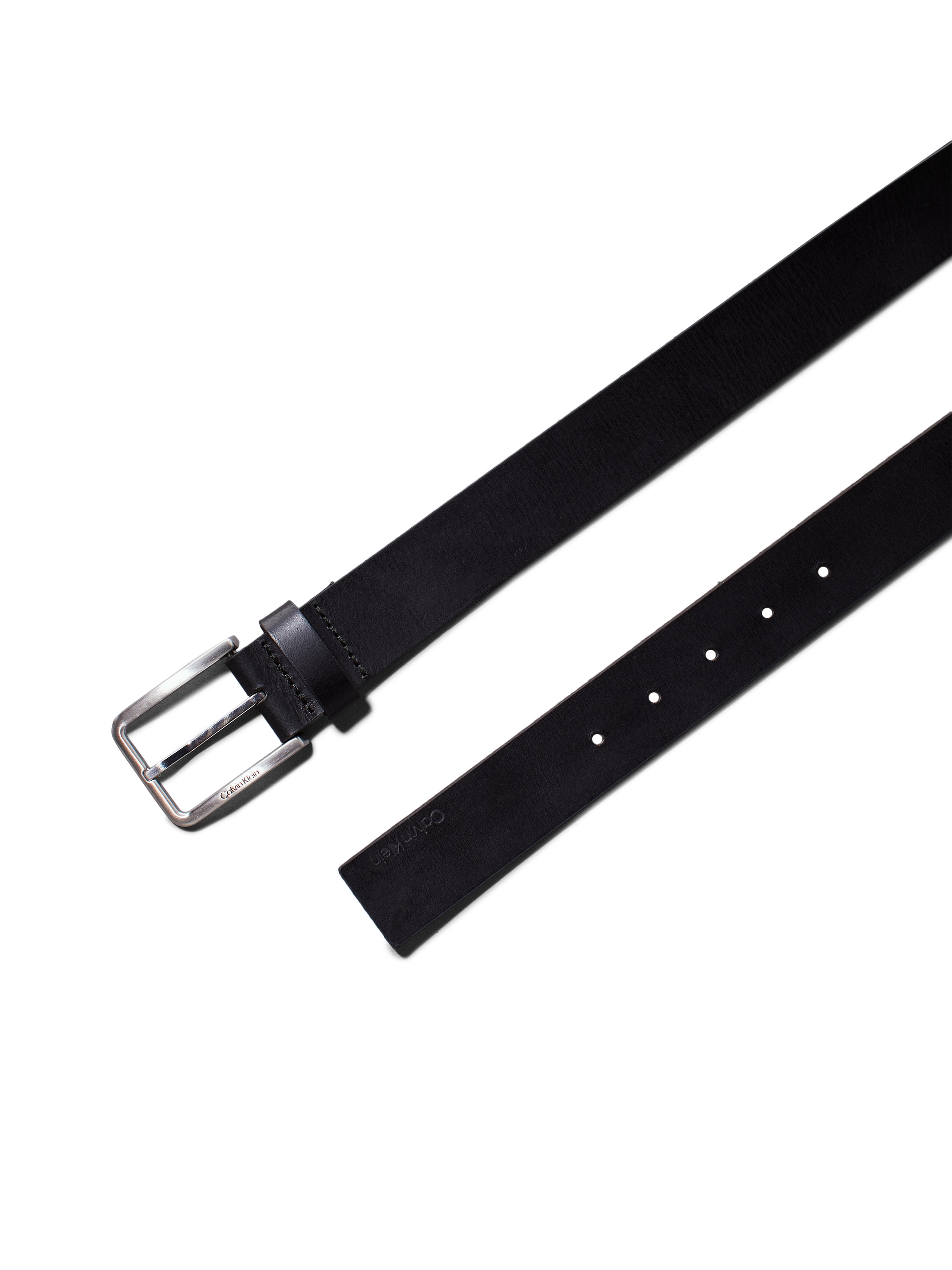 Calvin Klein Ceinture en cuir aus geöltem Narbenleder