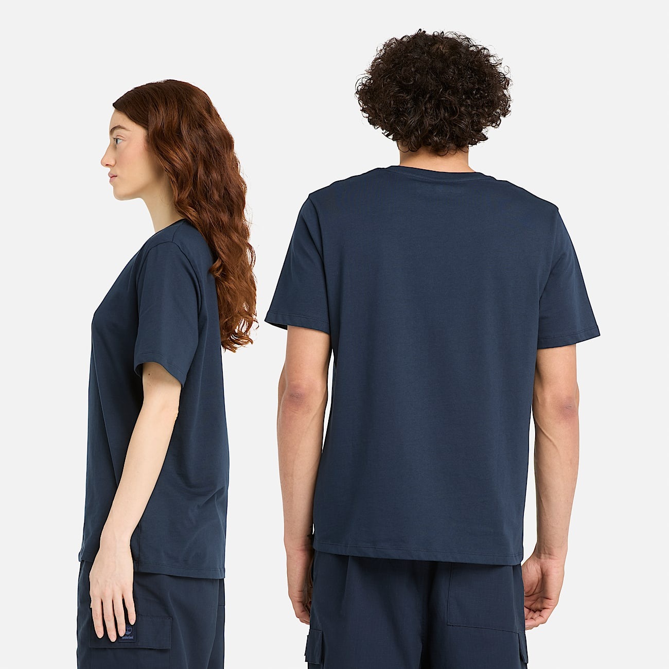 Timberland T-shirt »Print Stack Logo Short Sleeve Tee« design à manches courtes, avec encolure ronde à bord-côtes, en coton