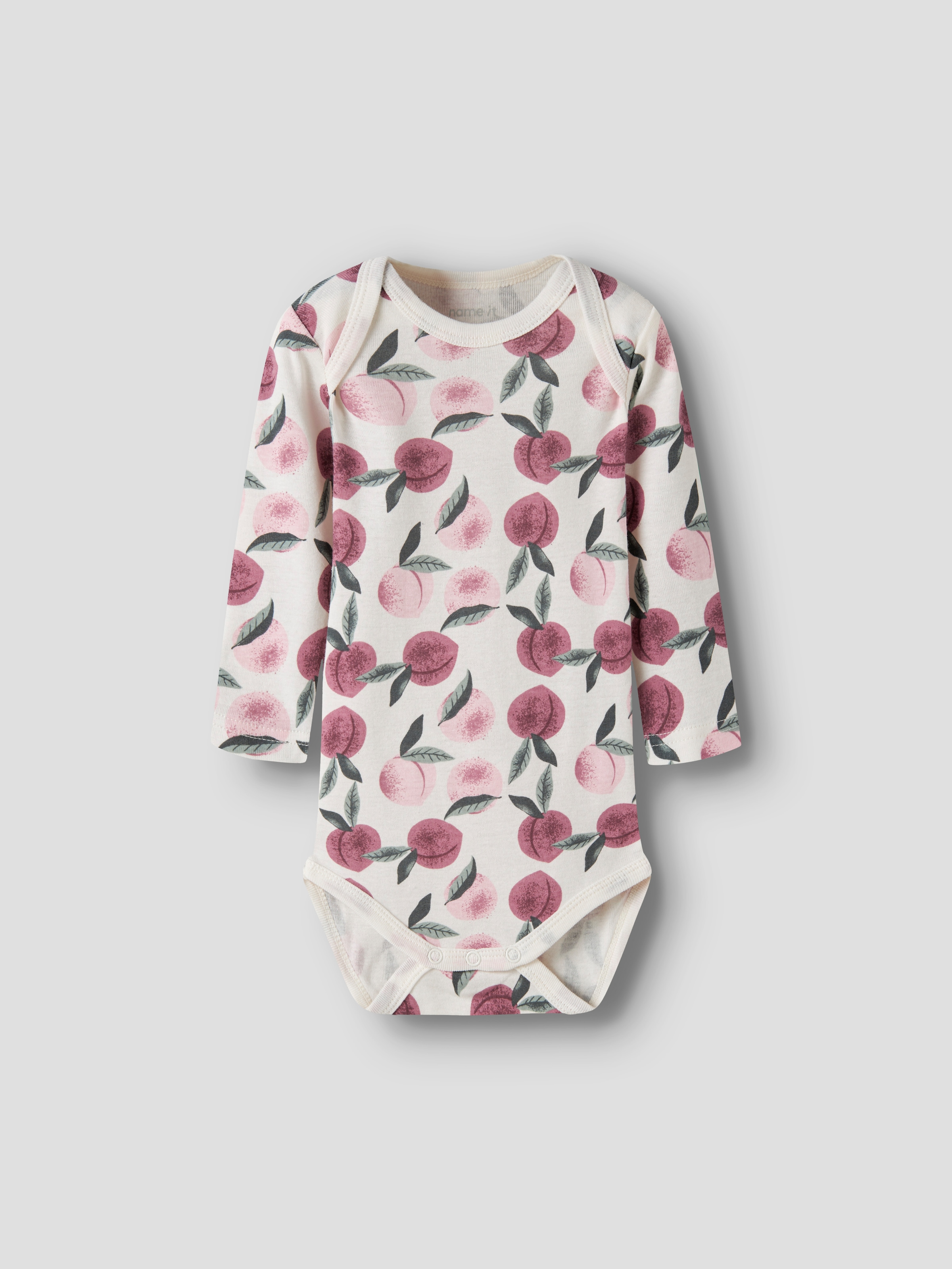 Name It Langarmbody »NBFBODY 3P LS PEACHES NOOS« Packung, 3 Baumwolle, 3-er Packung