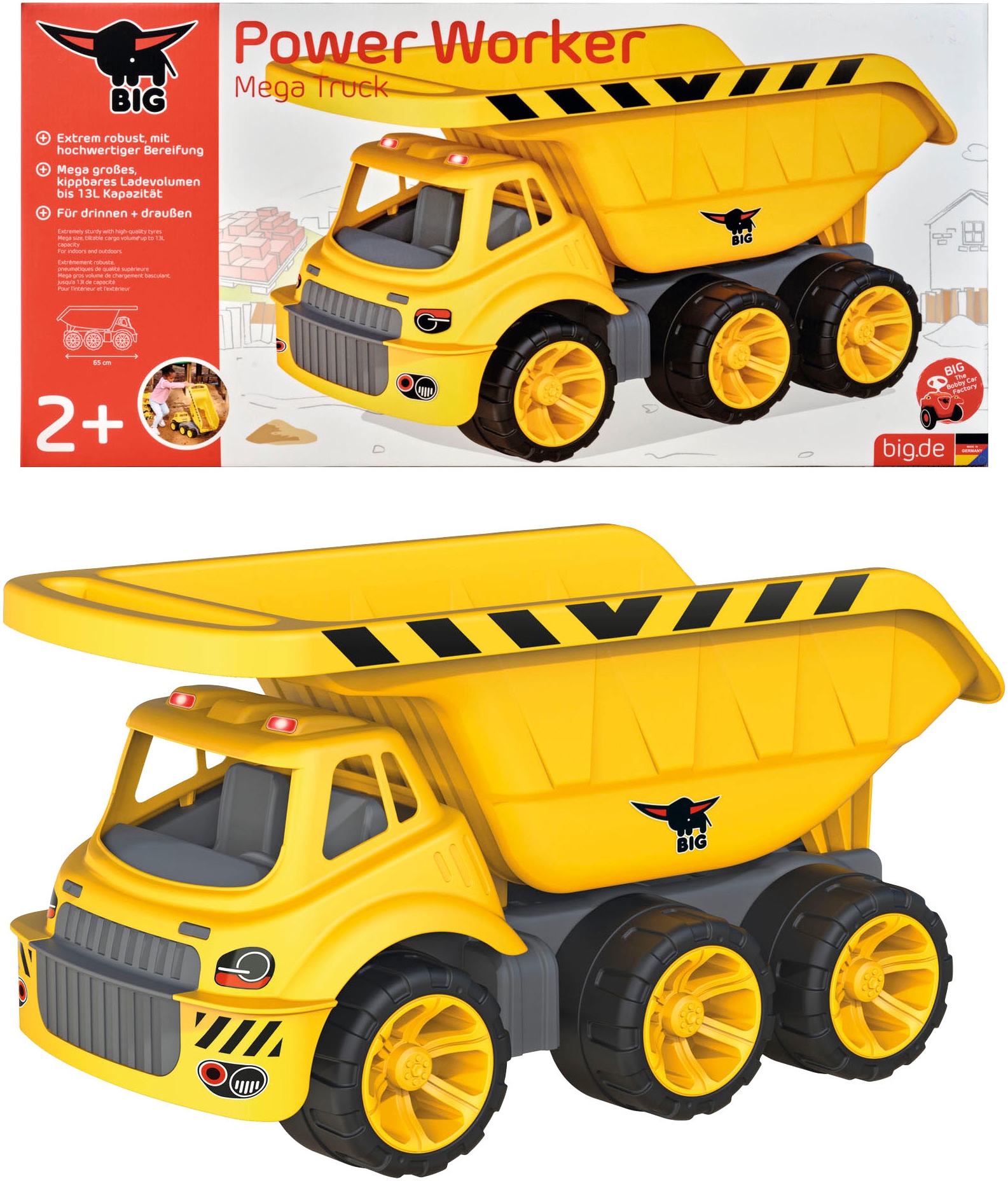 BIG Jouet de construction »BIG Power Worker Mega Kipper« Made in Germany