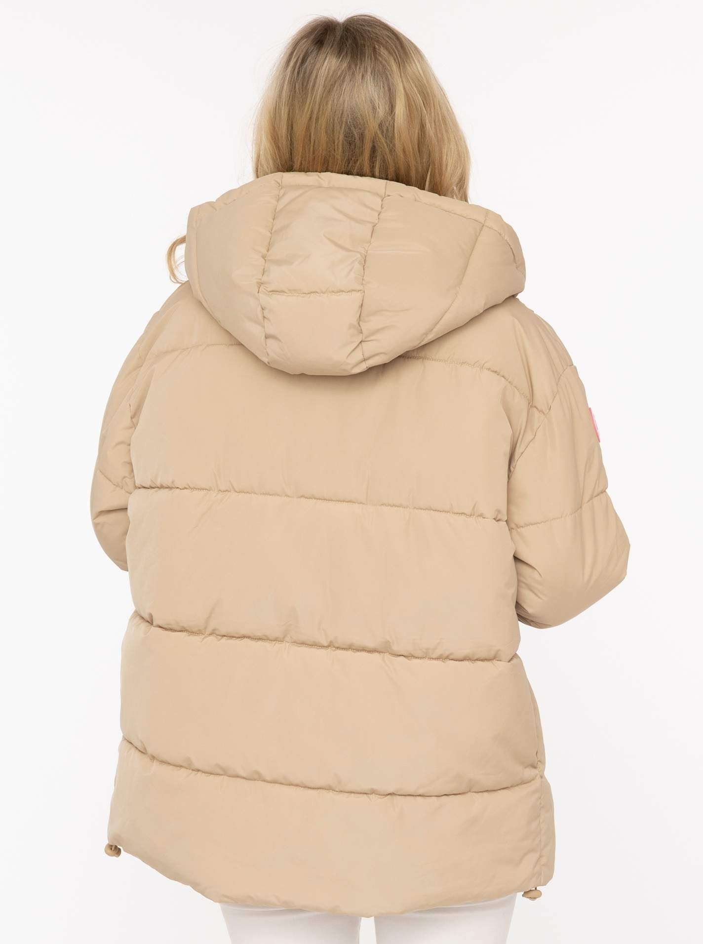Zwillingsherz Steppjacke »„Love More“« Kapuze mit Tunnelzug, verdeckter Reissverschluss, dezente Details