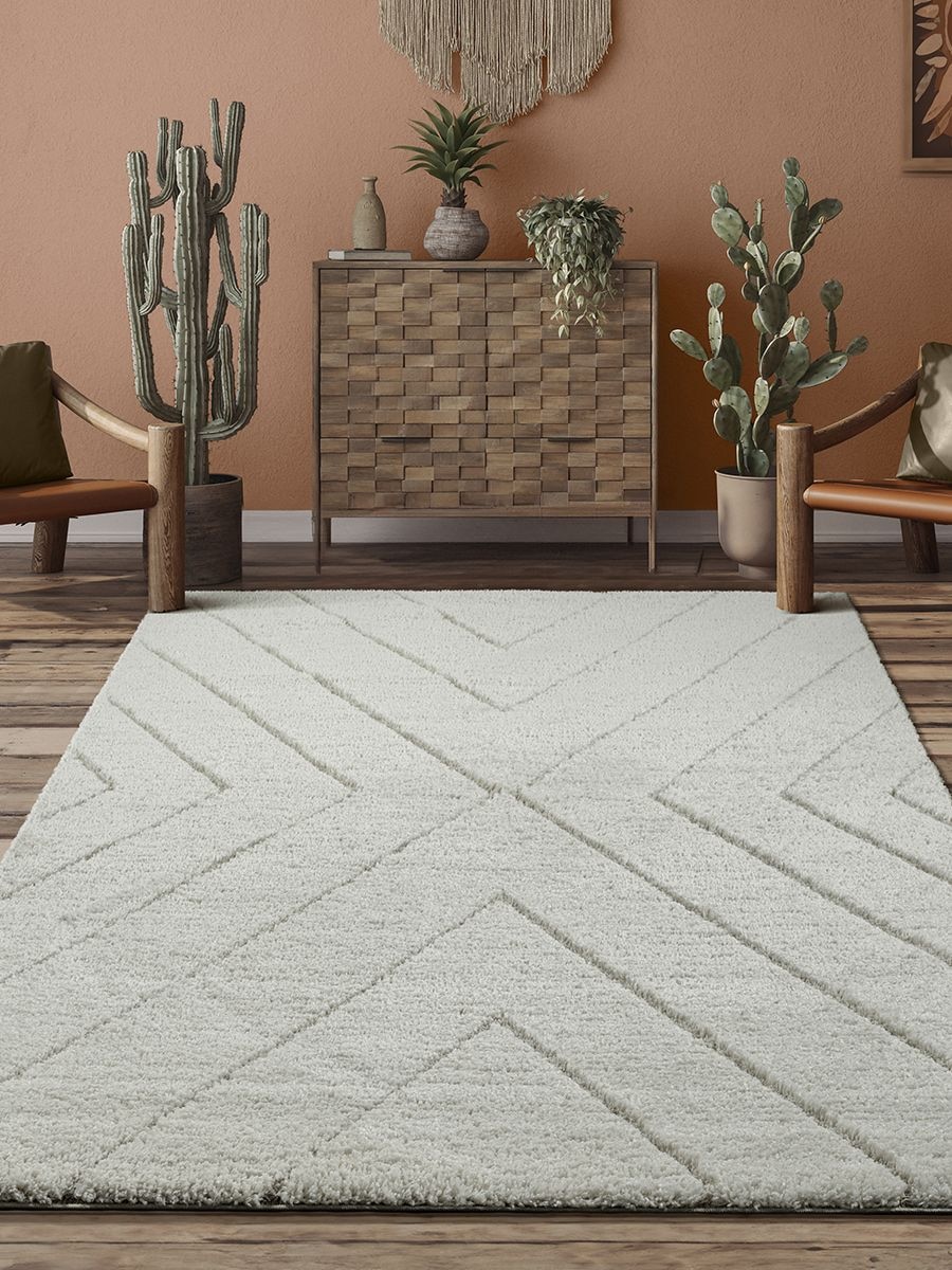 the carpet Teppich »Bahar Shaggy« rechteckig 30 mm Höhe Shaggy eleganter Wohnzimmer Teppich Hochflor