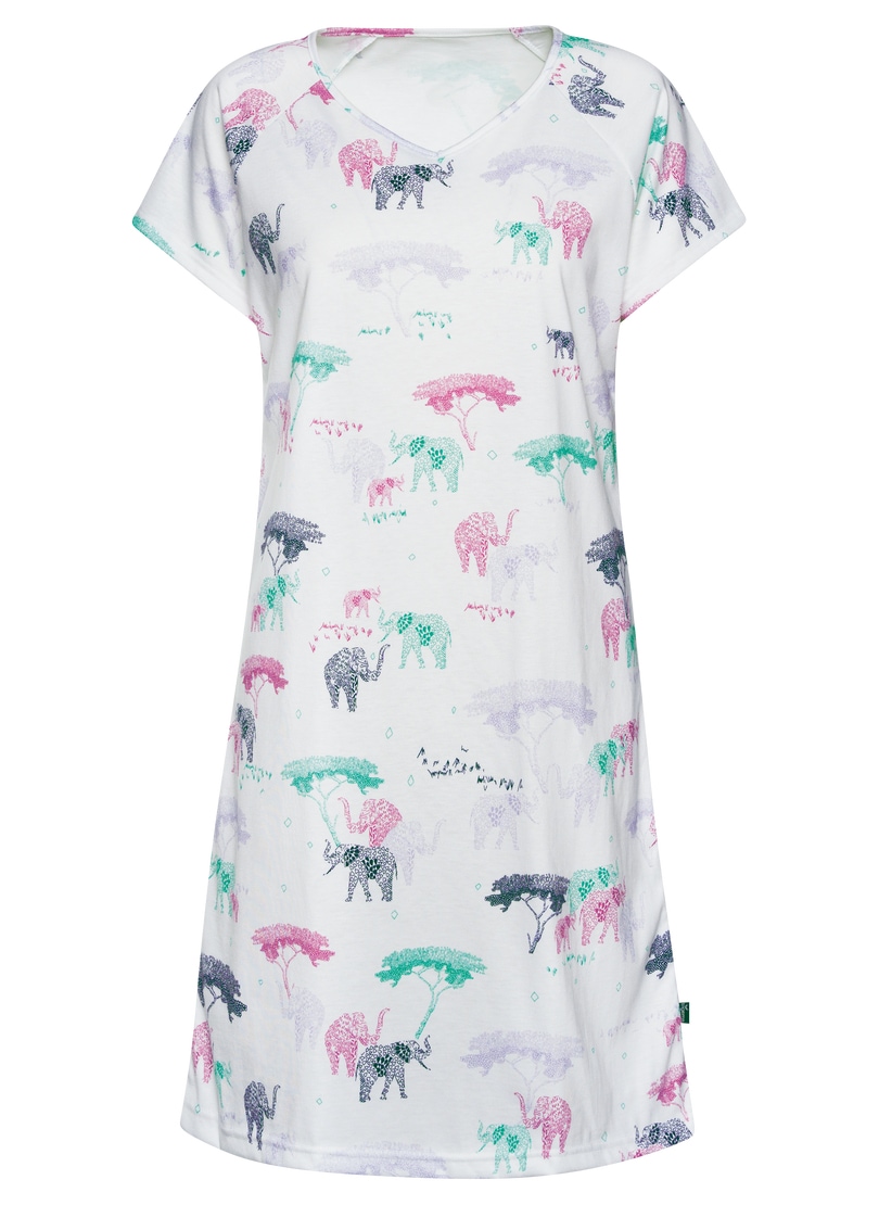Trigema Chemise de nuit »TRIGEMA Nachthemd mit Allover Safari-Print« 1 cuis tlg.