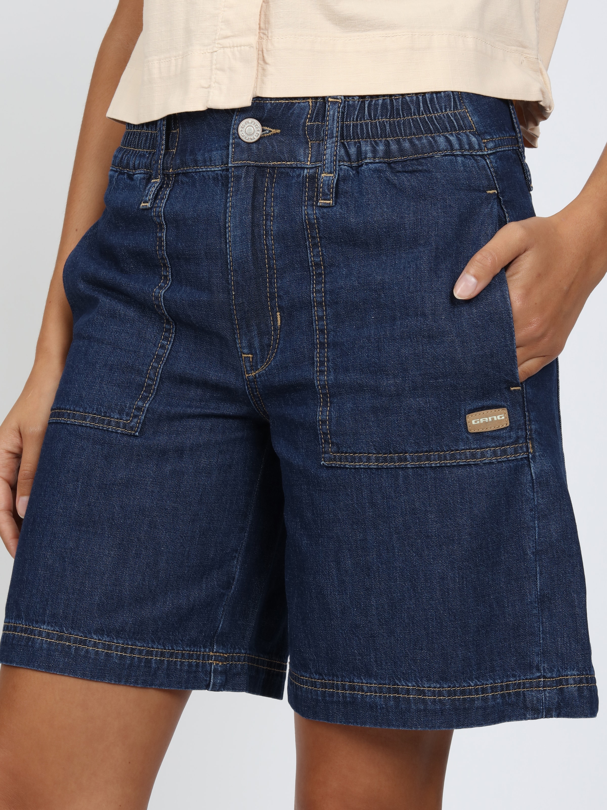 GANG Short en jean »94PALOMA SHORTS« Light Denim, coupe large