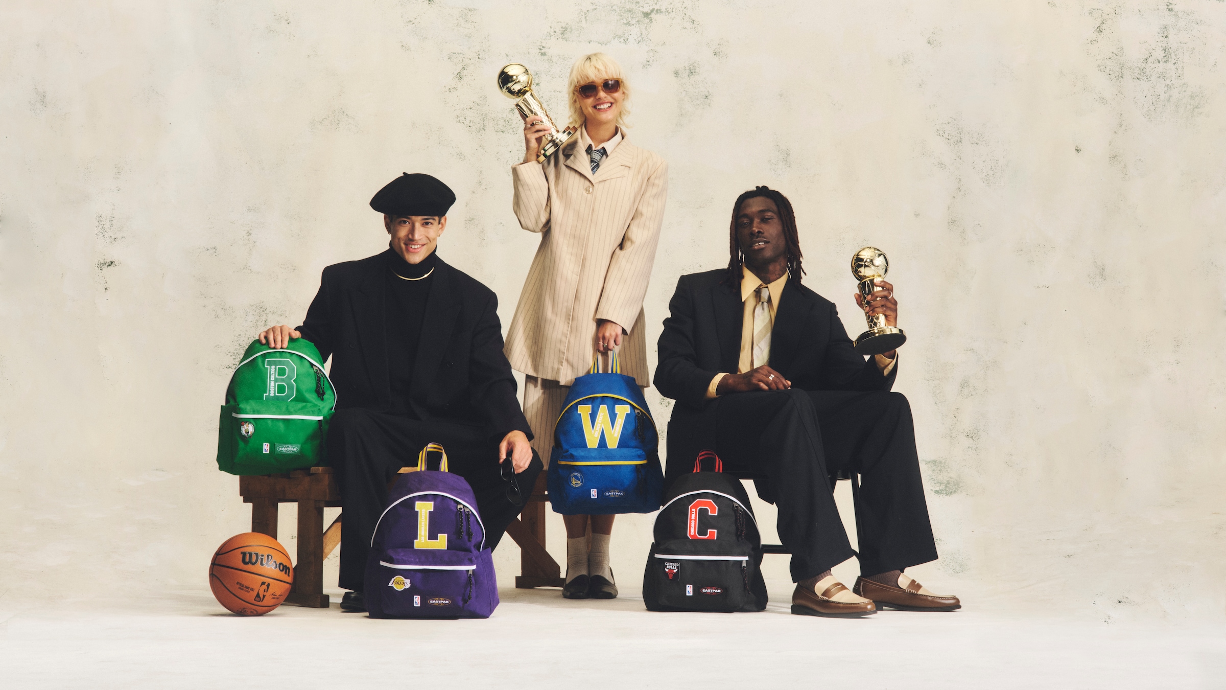 Eastpak Sac à dos de loisirs »DAY PAK'R NBA« Sac à dos de loisirs unisexe avec compartiment pour ordinateur portable 14" pour fans de basket NBA