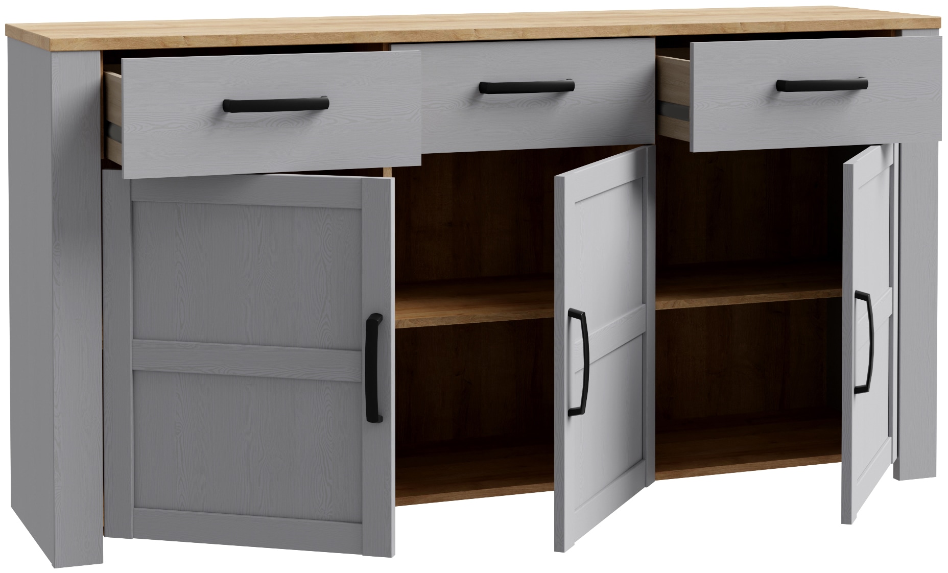 FORTE Buffet »Bohol, Sideboard, Soft-Close, Stauraum« Largeur 166 cm