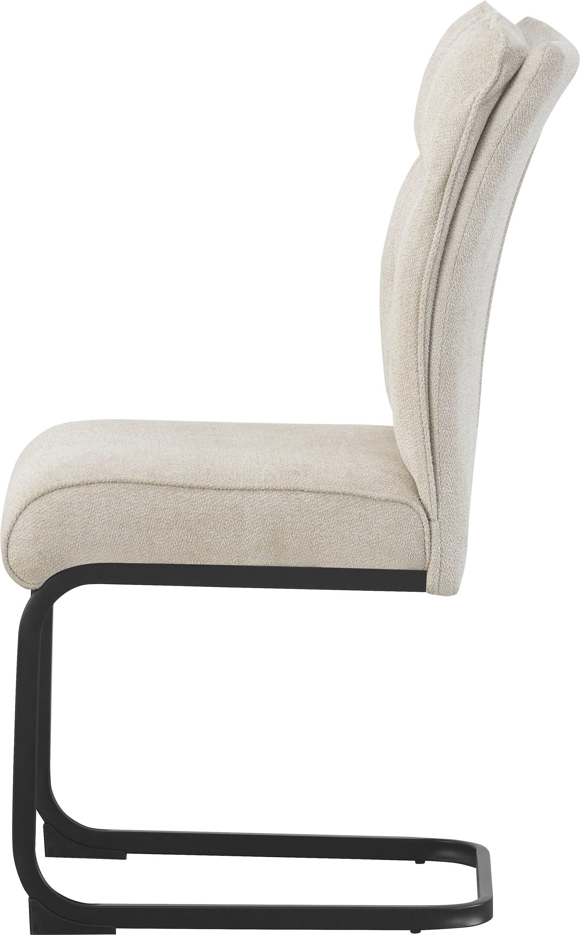 Home affaire Chaise de salle à manger »BARRIE, 2er Set, mit Metallgestell in matt schwarz« (Ensemble) 2 cuisin verschiedenen Farben, Belsatbarkeit pro Stuhl 120 kg