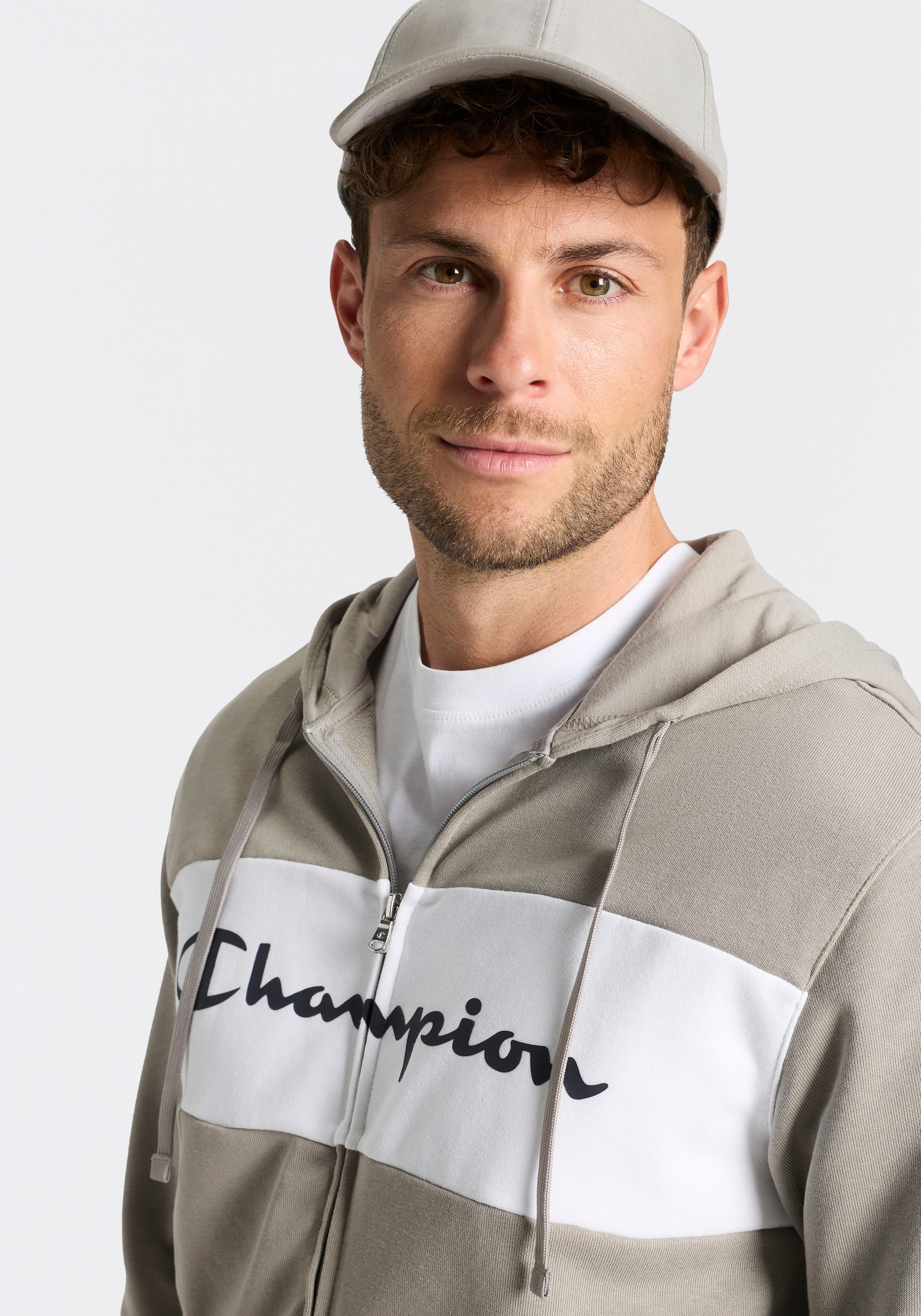 Champion Sweatanzug »Hooded Full Zip Suit« 2 tlg. mit Kapuze, mit durchgehendem Reissverschluss, für Sport und Freizeit