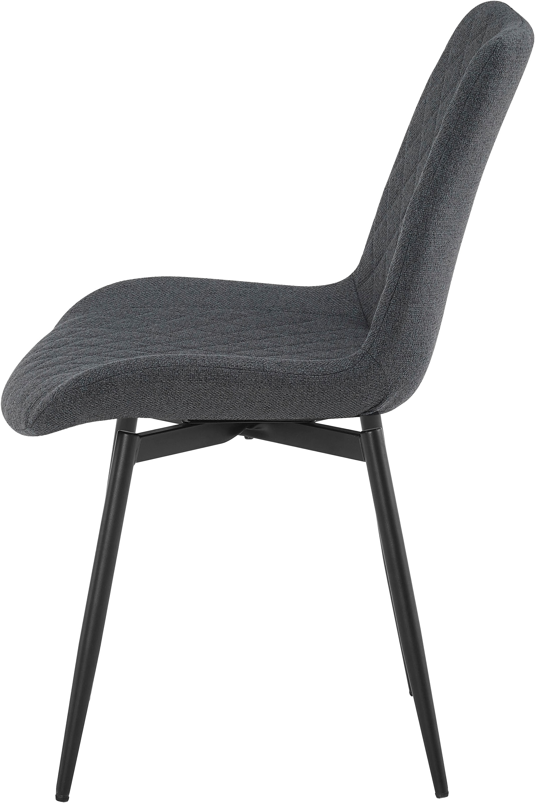 GOODproduct Ensemble de salle à manger »Juniper« Ensemble, 5 tlg. Table 140x80 cm en imitation céramique sinterisée avec 4 chaises, pivotante à 360°