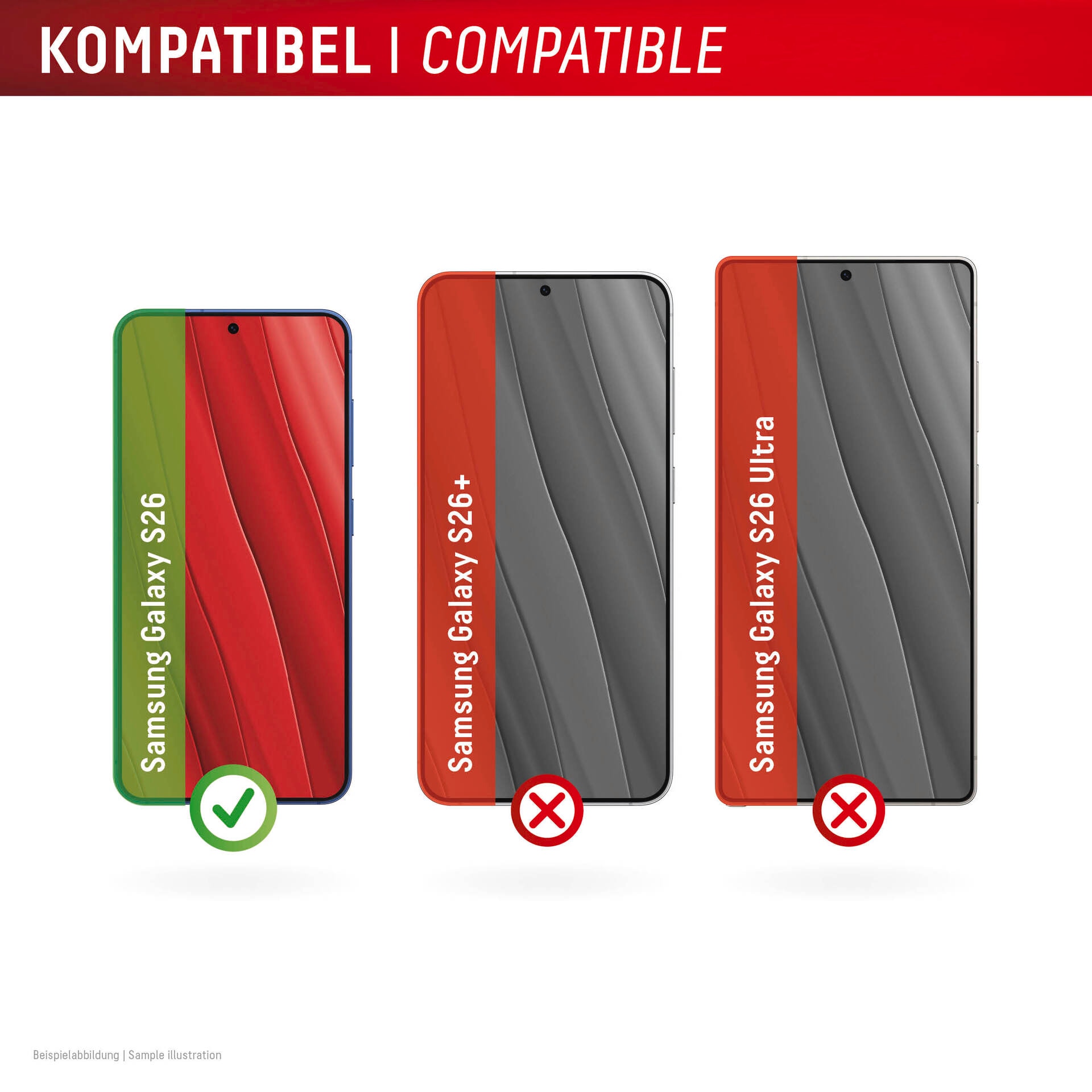 Displex Displayschutzglas »Real Glass Screen Protector inkl. Case mit MountMaster« für Samsung Galaxy S26 Displayschutzfolie, Schutzfolie, Bildschirmschutz, kratz- & stossfest