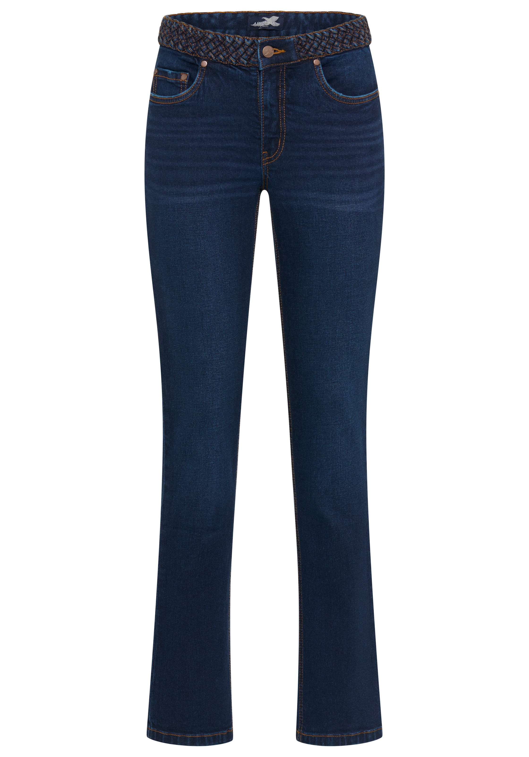 Arizona Jeans droit »mit Jeansgürteloptik« coupe droite Straight-Fit, jambe droite, taille normale