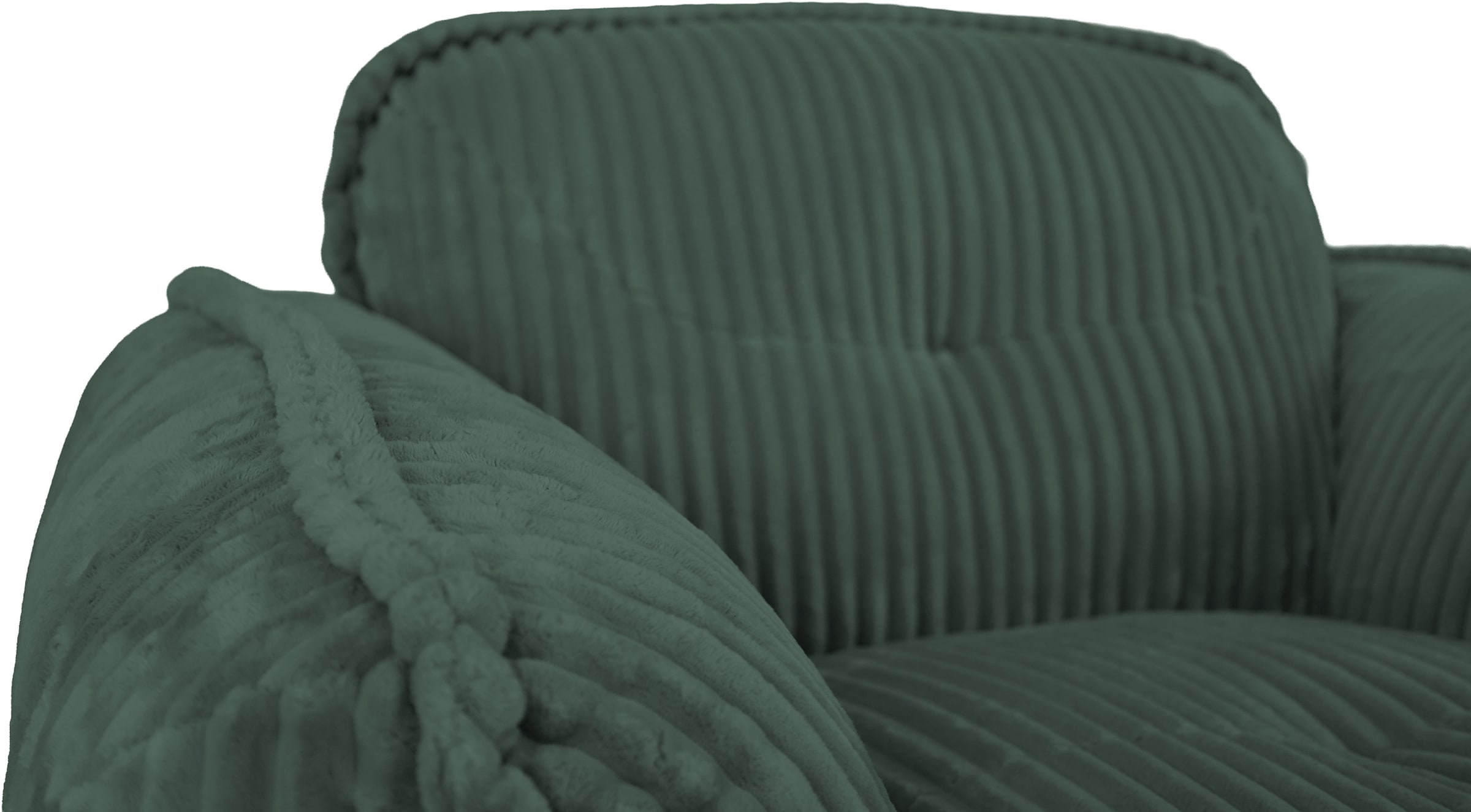 TRENDMANUFAKTUR Sessel »Be Fluffy, mit Rundumbezug, moderner breiter Kedernaht« mit softem Sitzkomfort, in hochwertigem Breitcord mit weicher Haptik