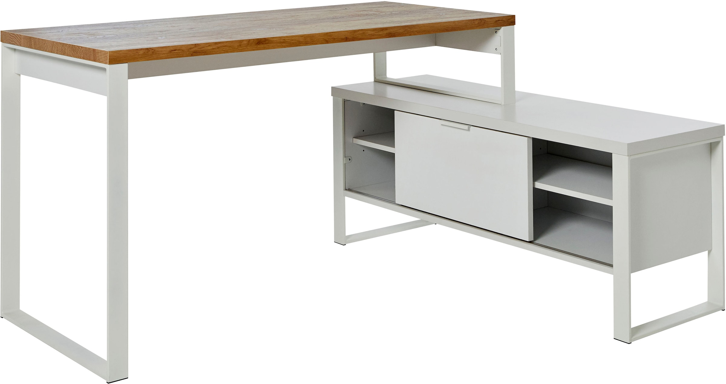 Jahnke Bureau d'angle »LOOP« montable dans les deux sens