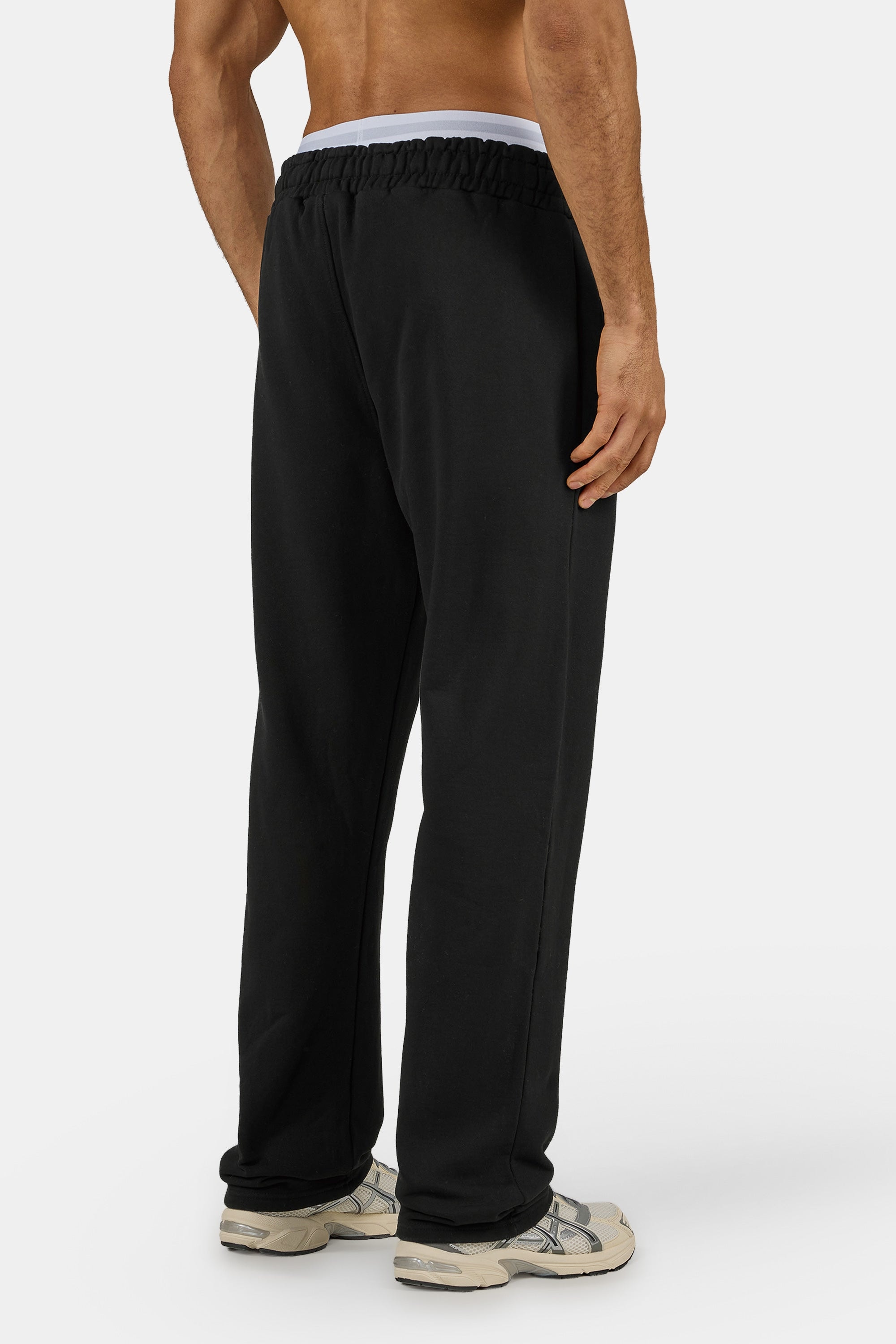PEGADOR Pantalon sweat »Logo Wide Sweat Pants«  mélange de coton, ample
