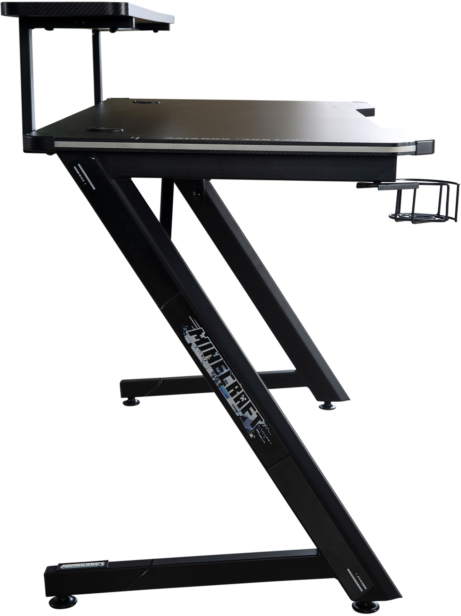 Phoenix Table de gaming incl. éclairage LED RGB