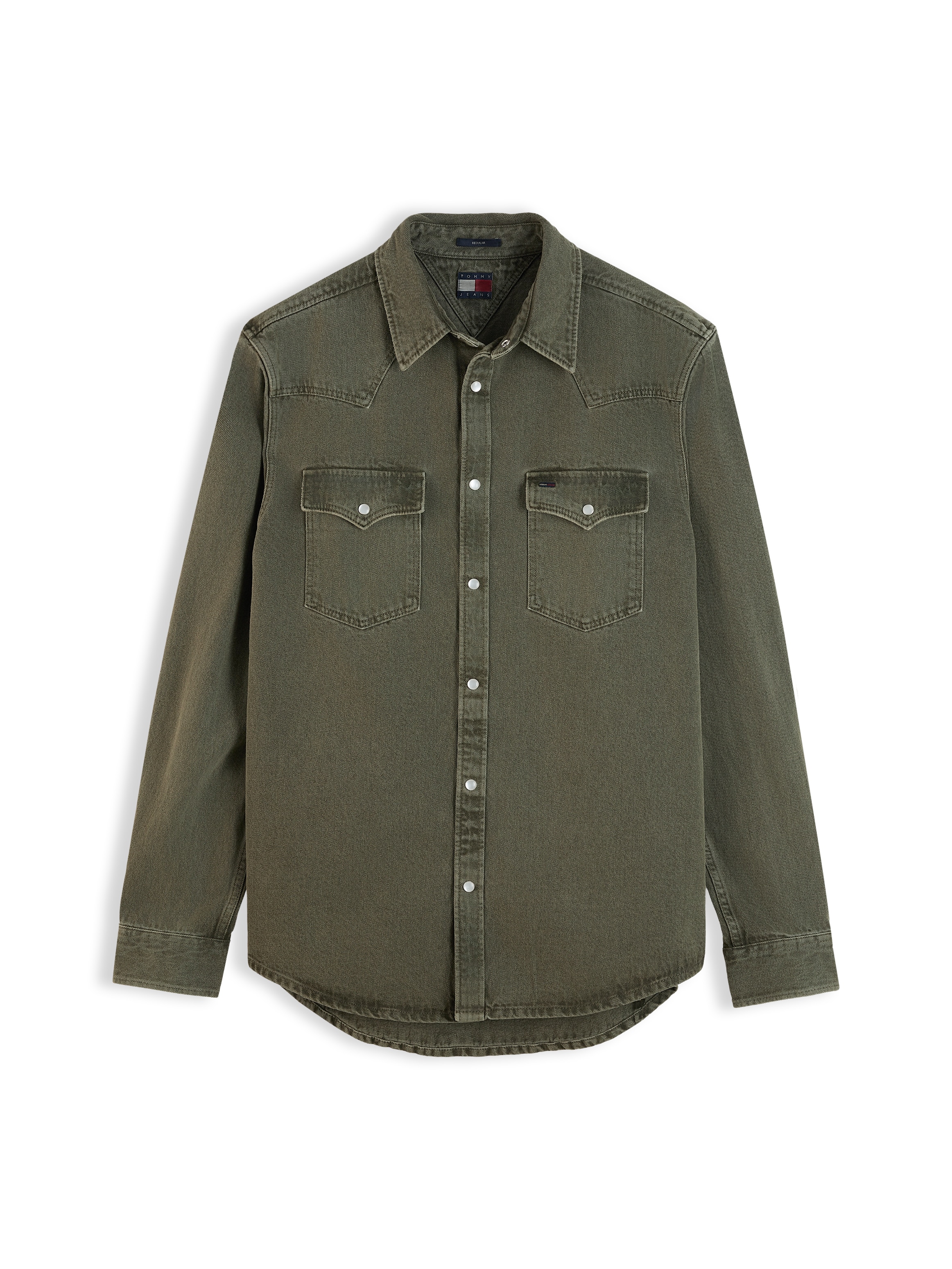 Tommy Jeans Chemise à manches longues »REGULAR WASHED WESTERN SHIRT« Coupe régulière avec col chemise