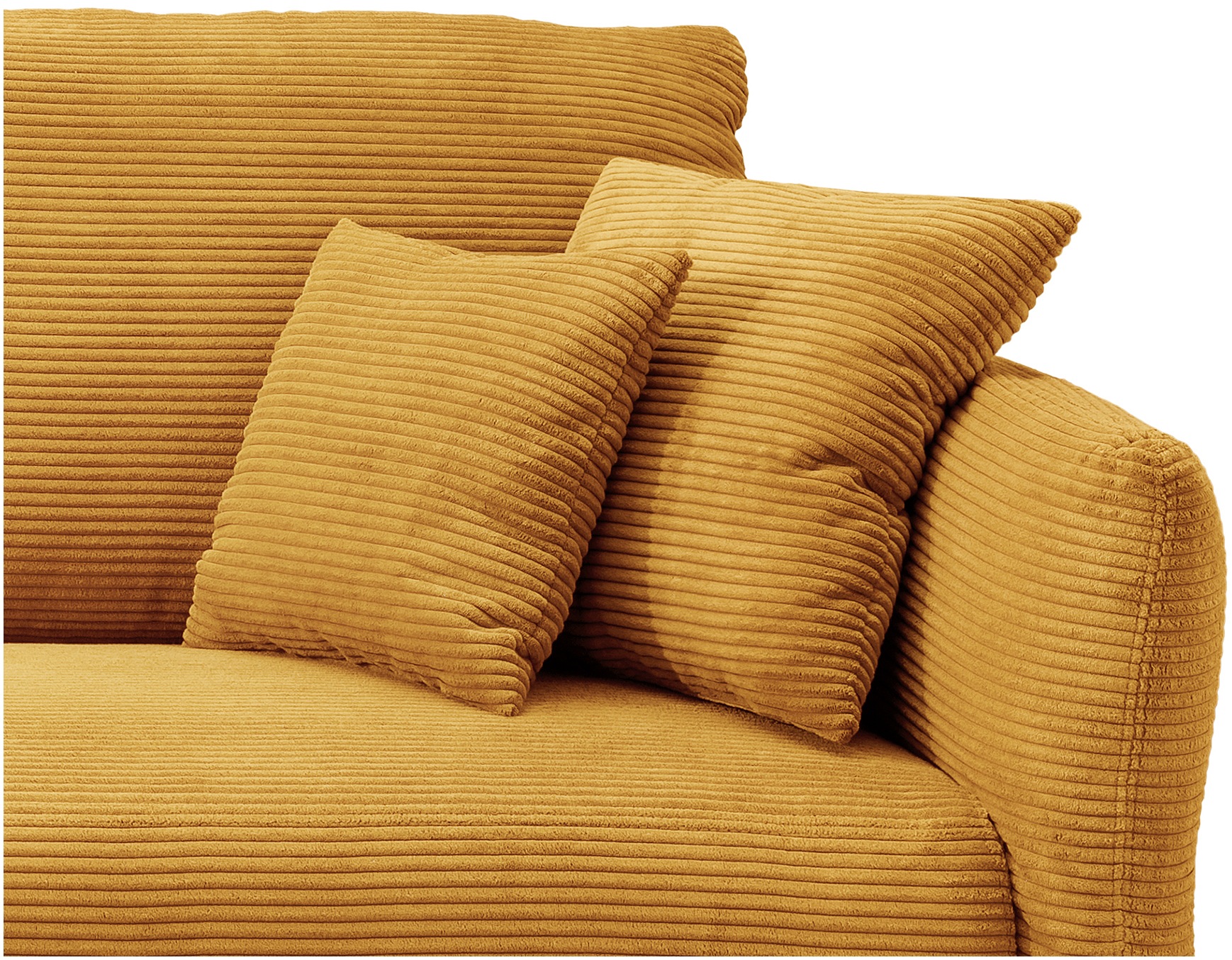 Home affaire Ecksofa »Lazio modern und bequem, schmale Armlehnen, tolle Detailverarbeitung« zwei verschiedene Fussfarben wählbar