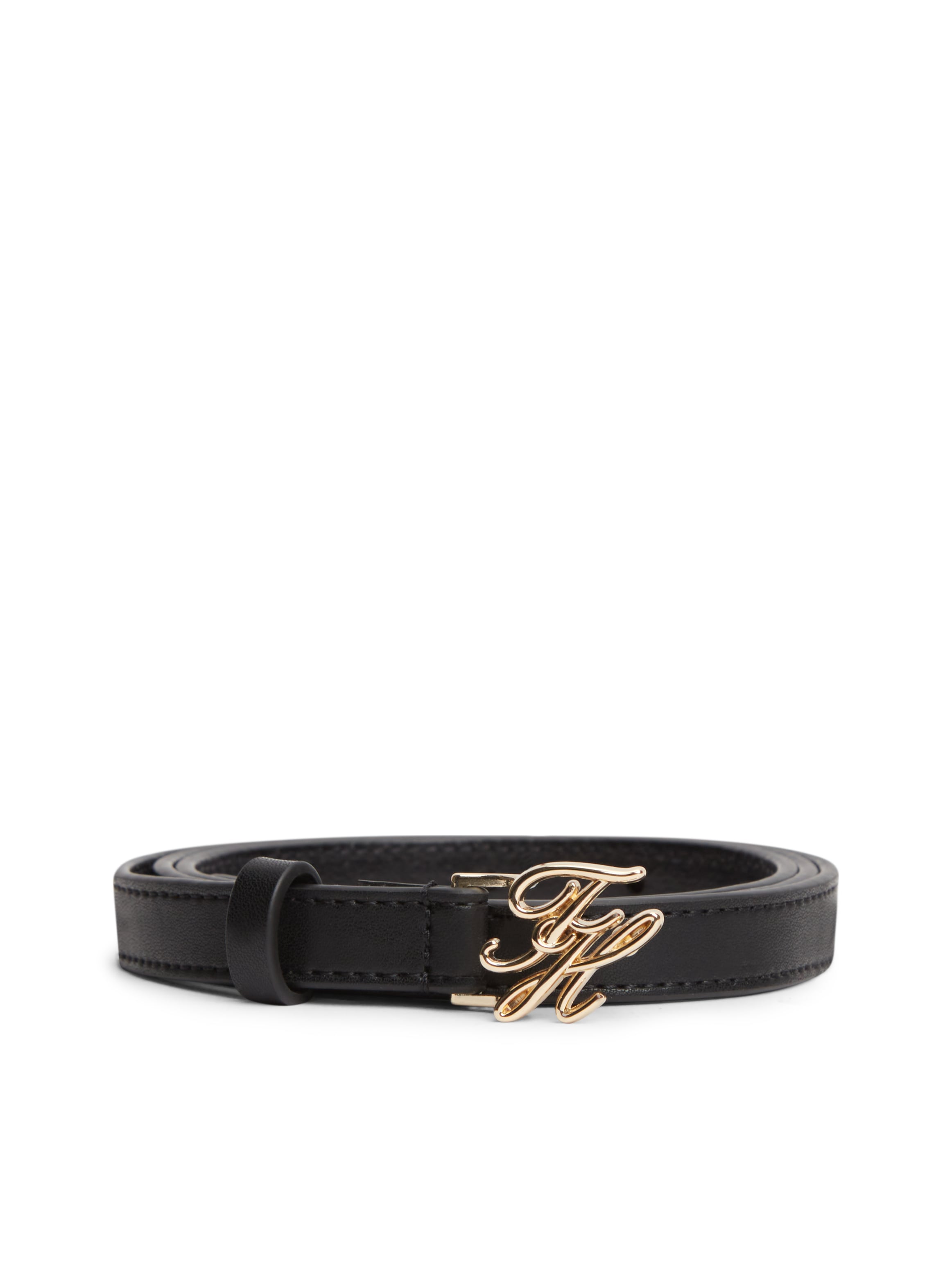 Tommy Hilfiger Ceinture en cuir »SCRIPT 1.5 cm breit« Grössenverstellbar durch Schnalle