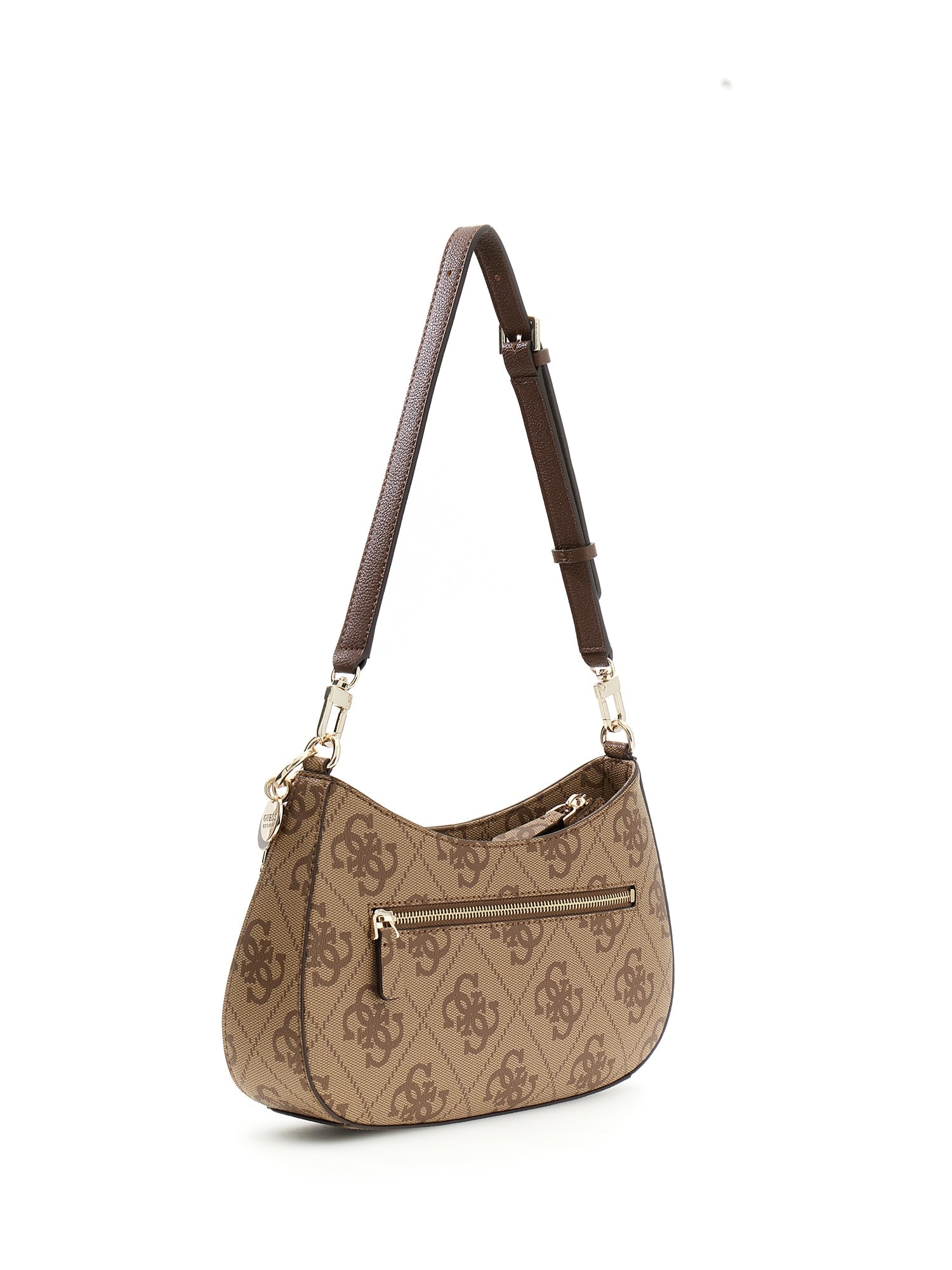 Guess Sac à bandoulière »NOELLE II TOP ZIP SHOULDER BAG« sac bandoulière pour femmes, sac à main avec élément ornemental logo GUESS